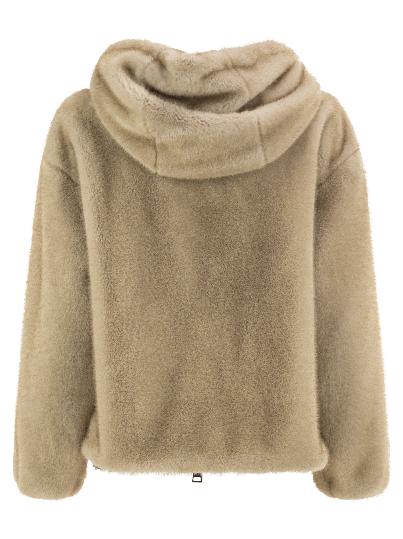 Herno Women Faux Fur Hooded Jacket HERNO