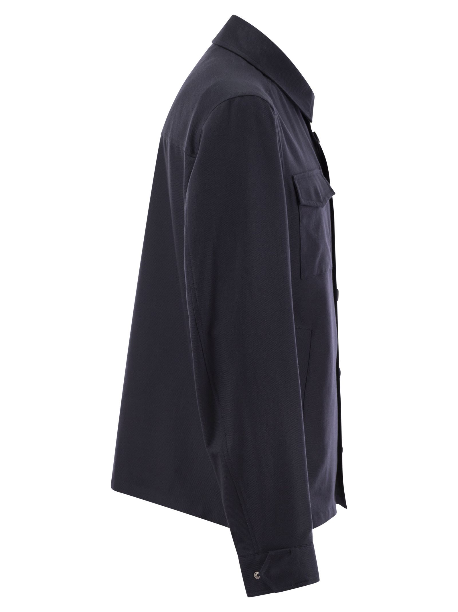 Herno Men Rain Cotton Cashmere Shirt HERNO