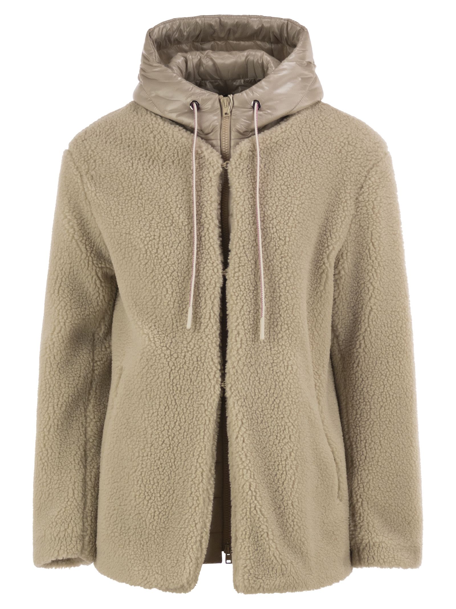 Herno Women Teddy Jacket With Padded Hood HERNO