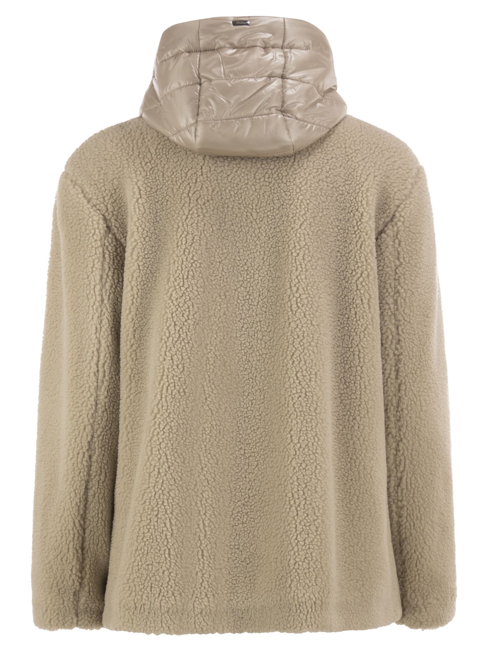 Herno Women Teddy Jacket With Padded Hood HERNO