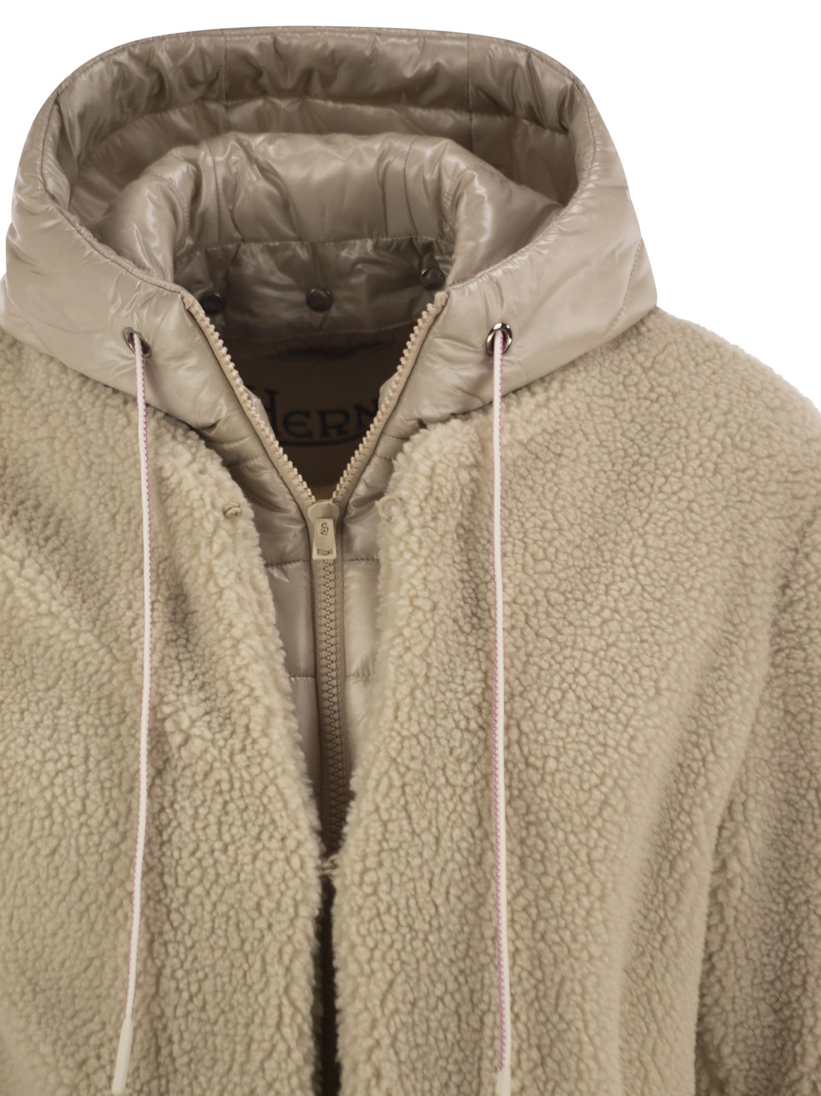 Herno Women Teddy Jacket With Padded Hood HERNO