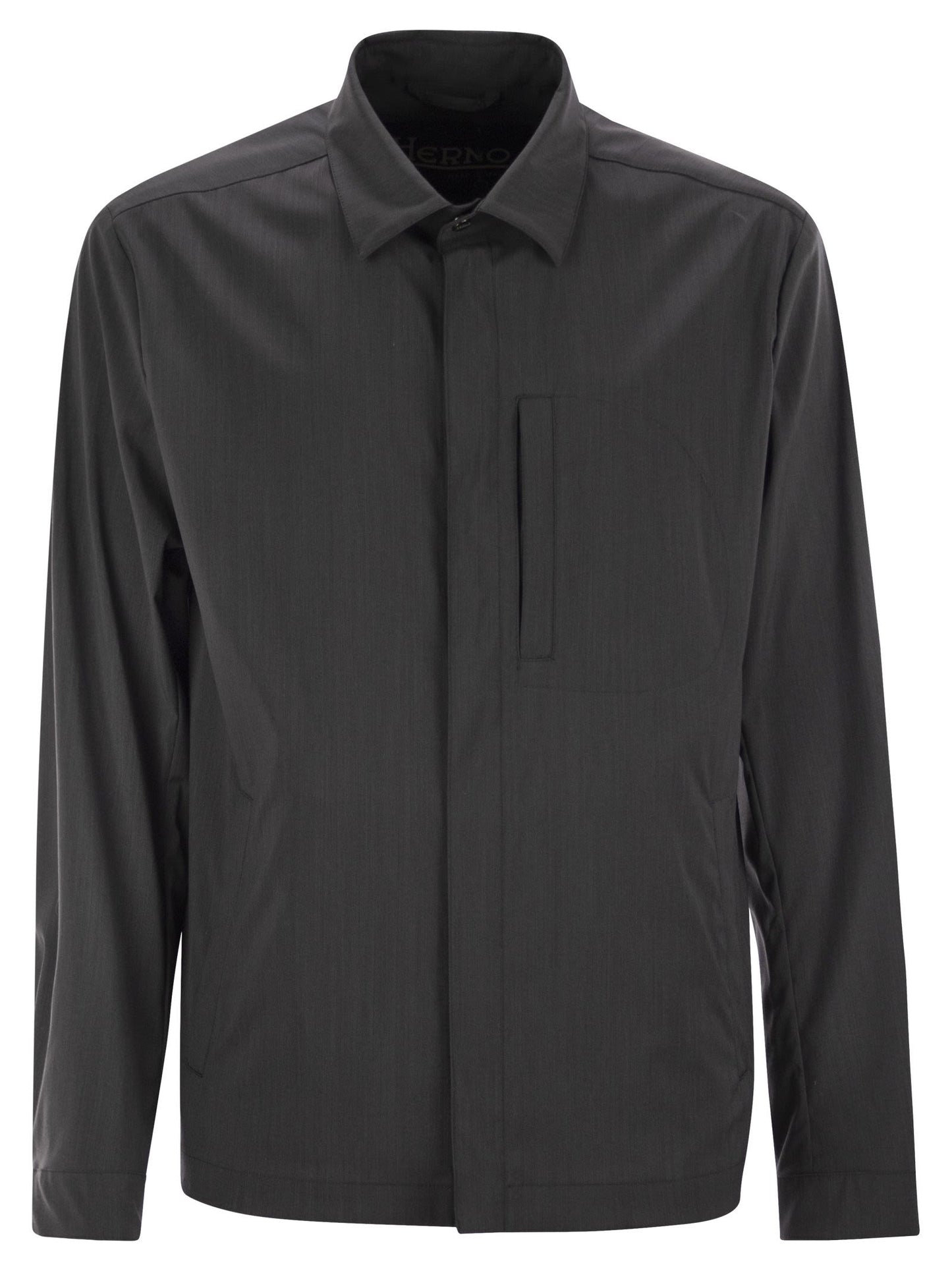 Herno Men Shirt-Cut Jacket In Tech Wool HERNO