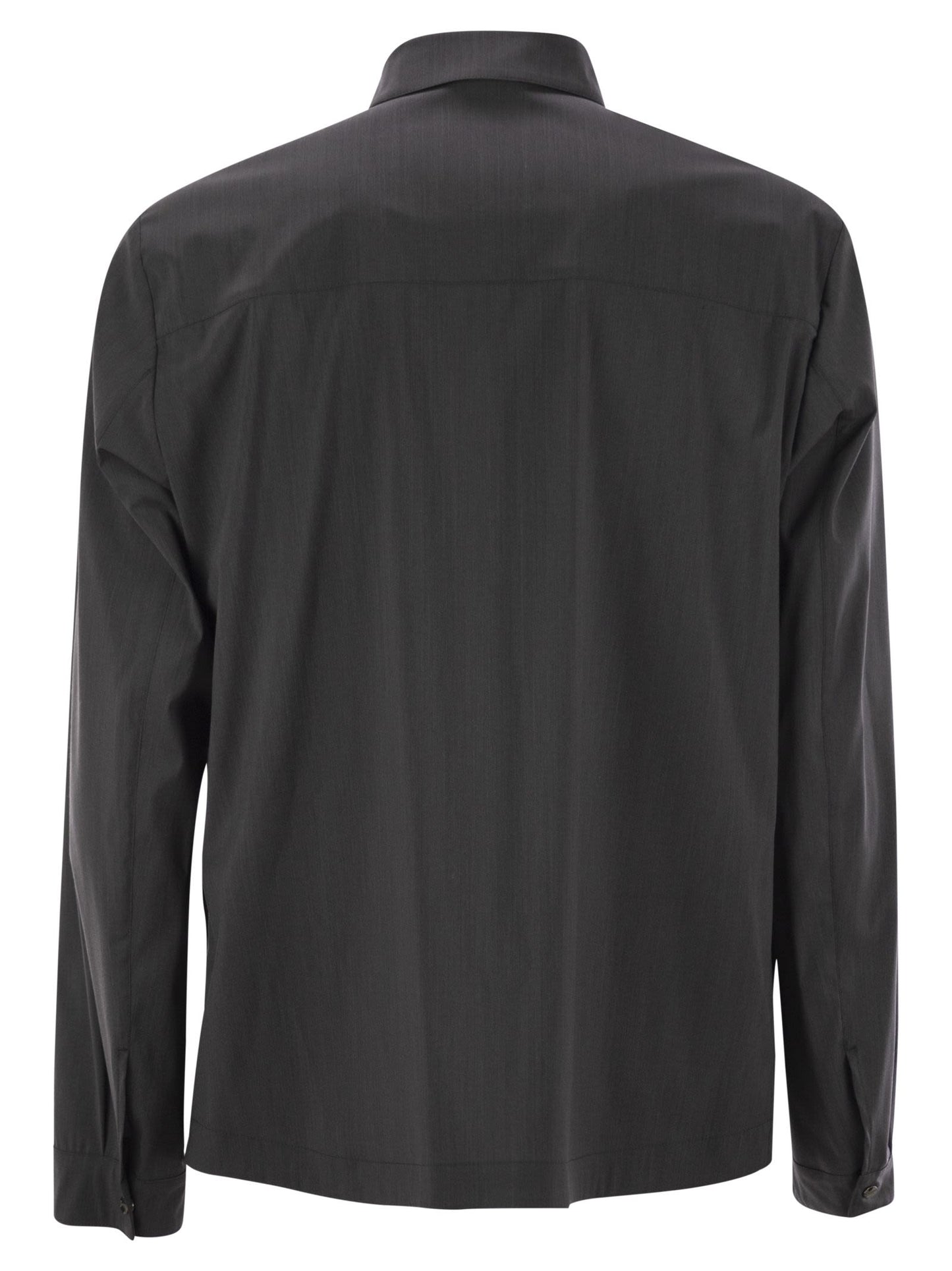 Herno Men Shirt-Cut Jacket In Tech Wool HERNO