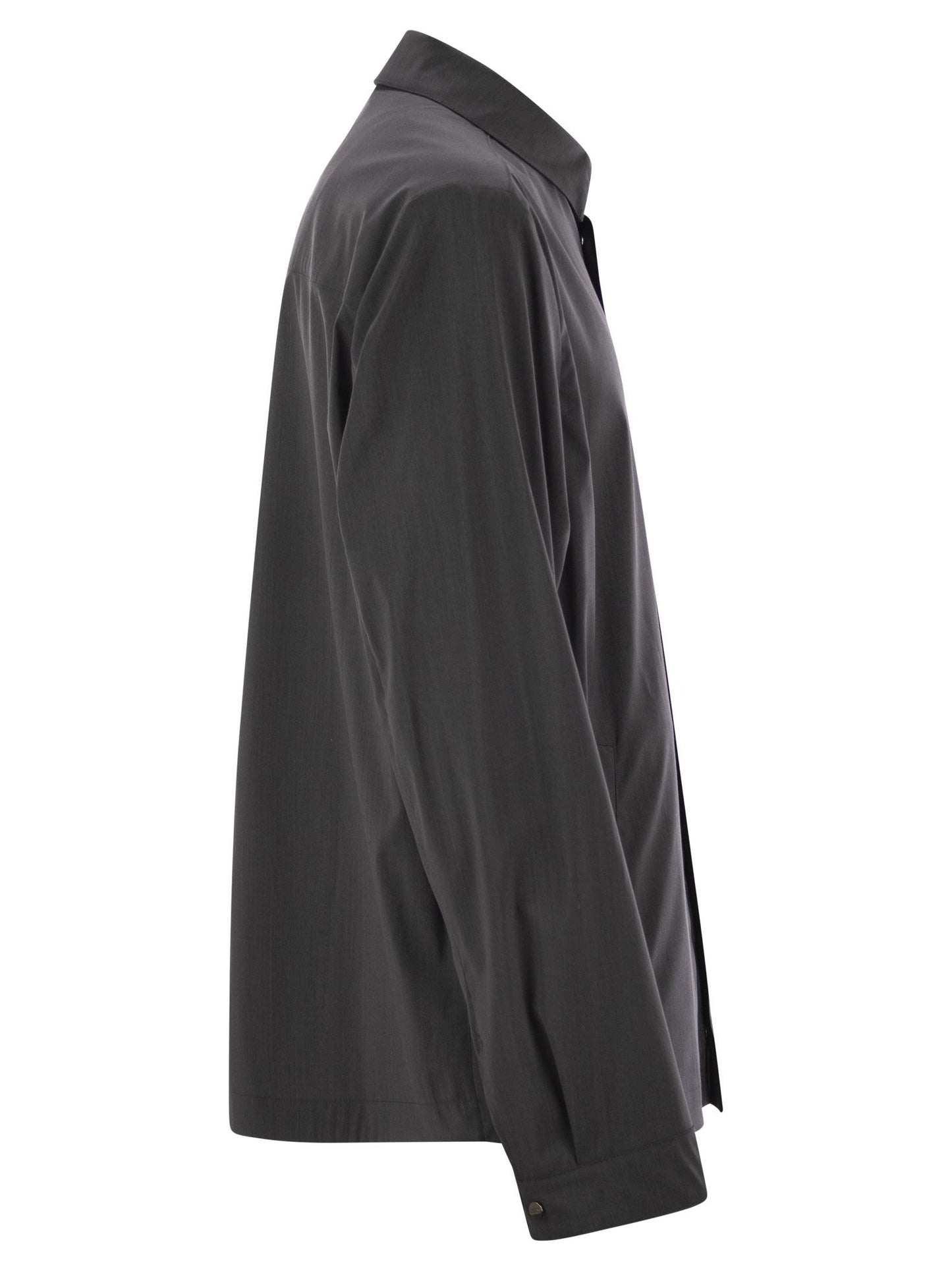 Herno Men Shirt-Cut Jacket In Tech Wool HERNO