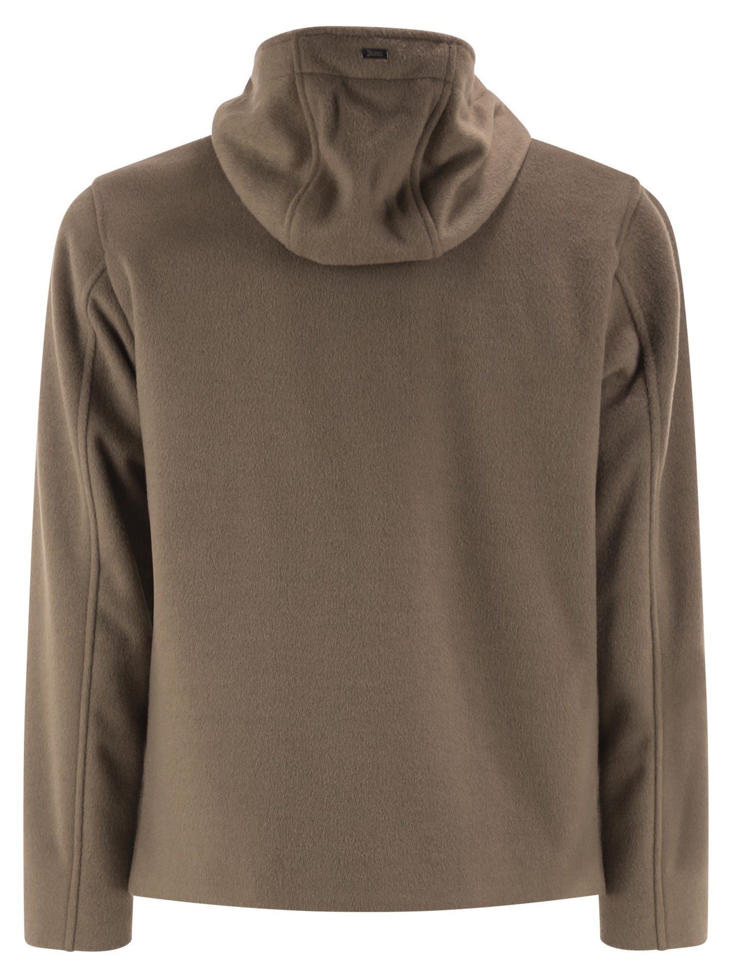 Herno Men Wool-Effect Hooded Jacket HERNO