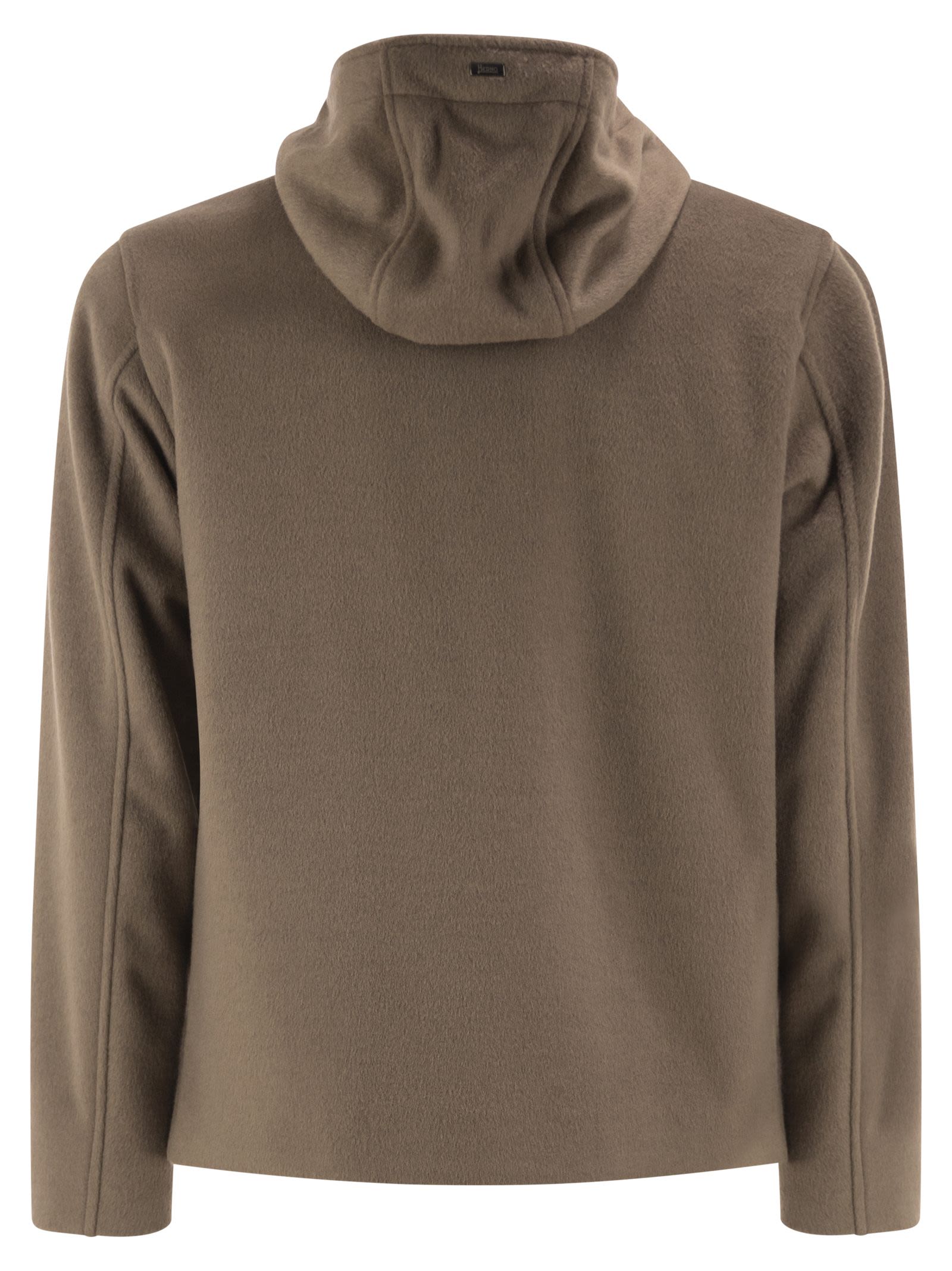 Herno Men Wool-Effect Hooded Jacket HERNO
