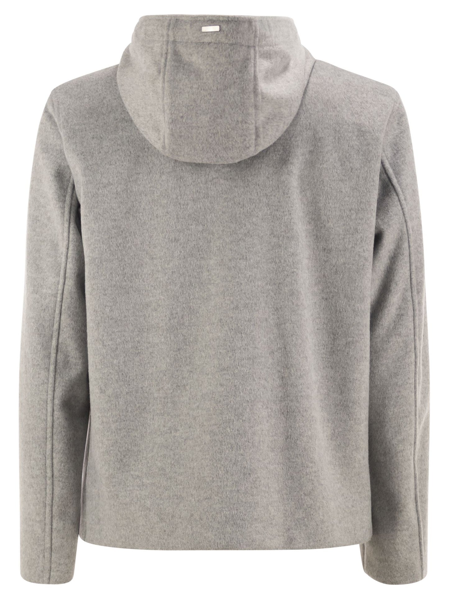 Herno Men Wool-Effect Hooded Jacket HERNO