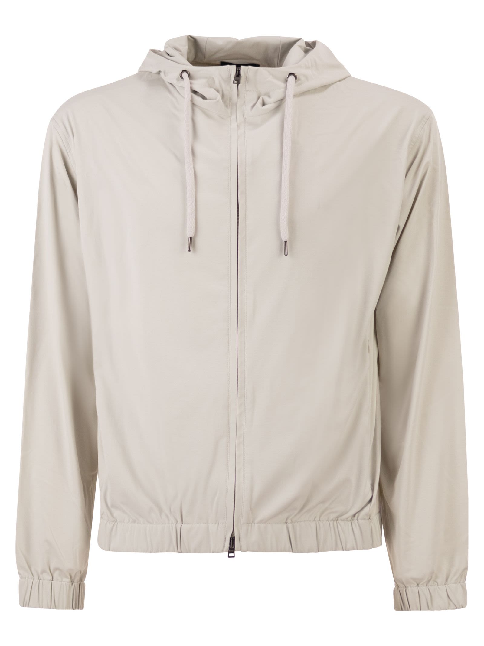 Herno Men Stretch Techno-Nylon Bomber Jacket HERNO
