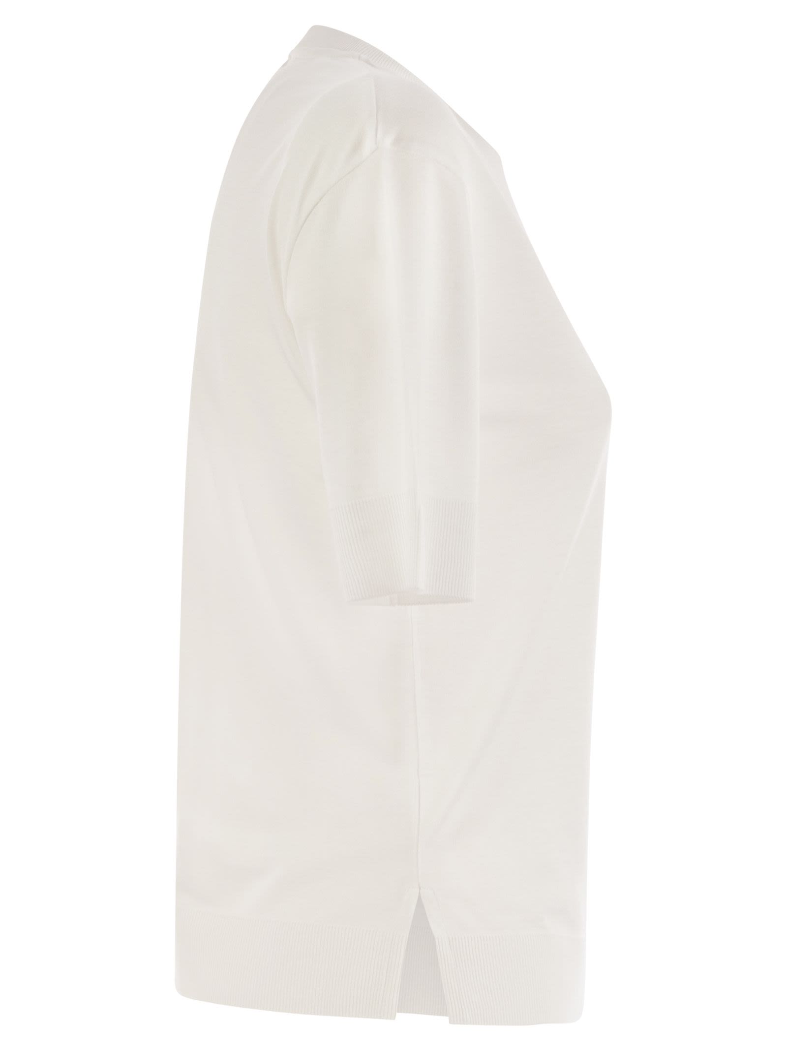 Herno Women Lyocell And Cotton T-Shirt HERNO
