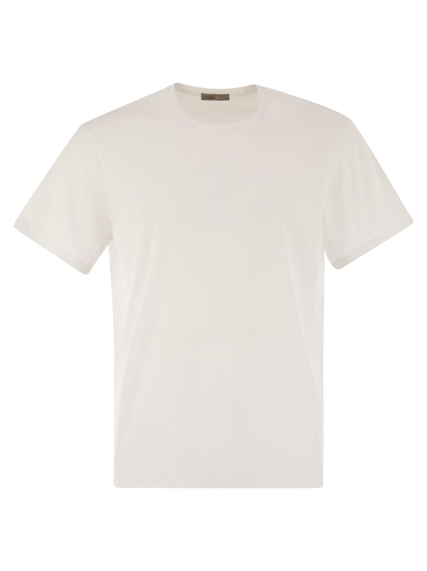Herno Men Resort T-Shirt In Cotton And Light Stretch Nylon HERNO