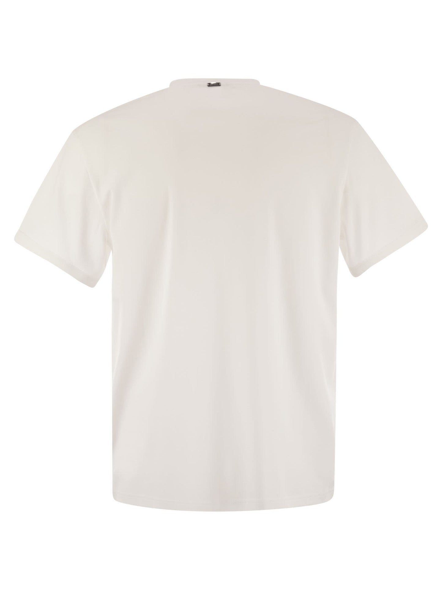 Herno Men Resort T-Shirt In Cotton And Light Stretch Nylon HERNO