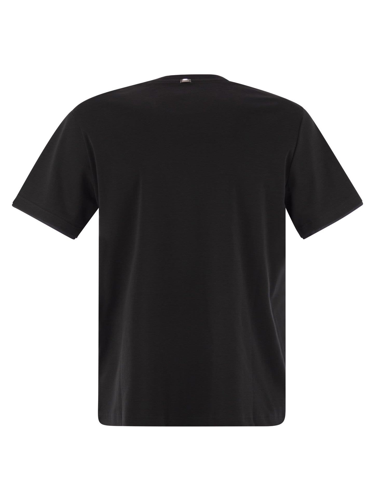 Herno Men Resort T-Shirt In Cotton And Light Stretch Nylon HERNO