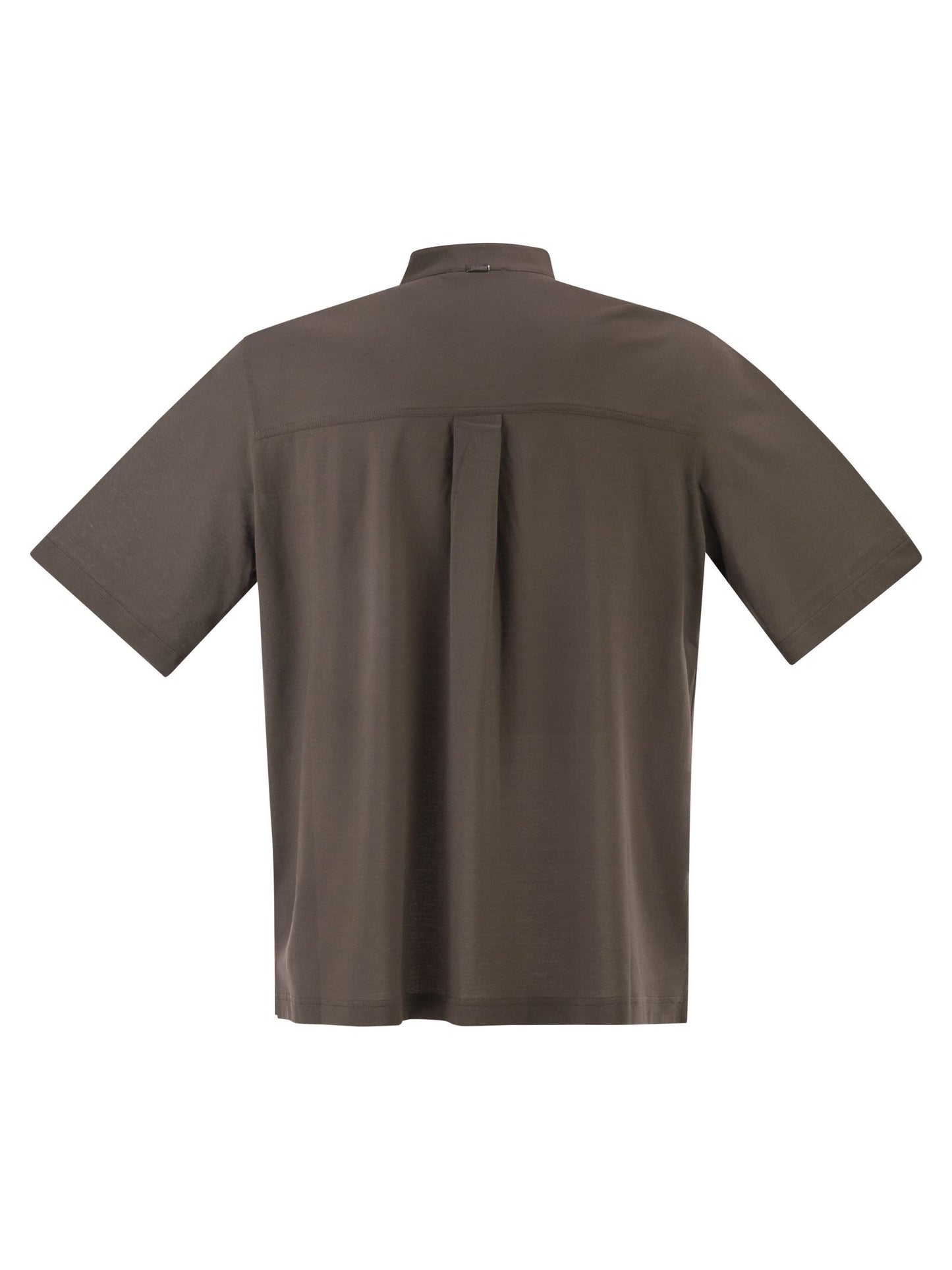 Herno Men Jersey Polo Shirt With Seraph Collar HERNO