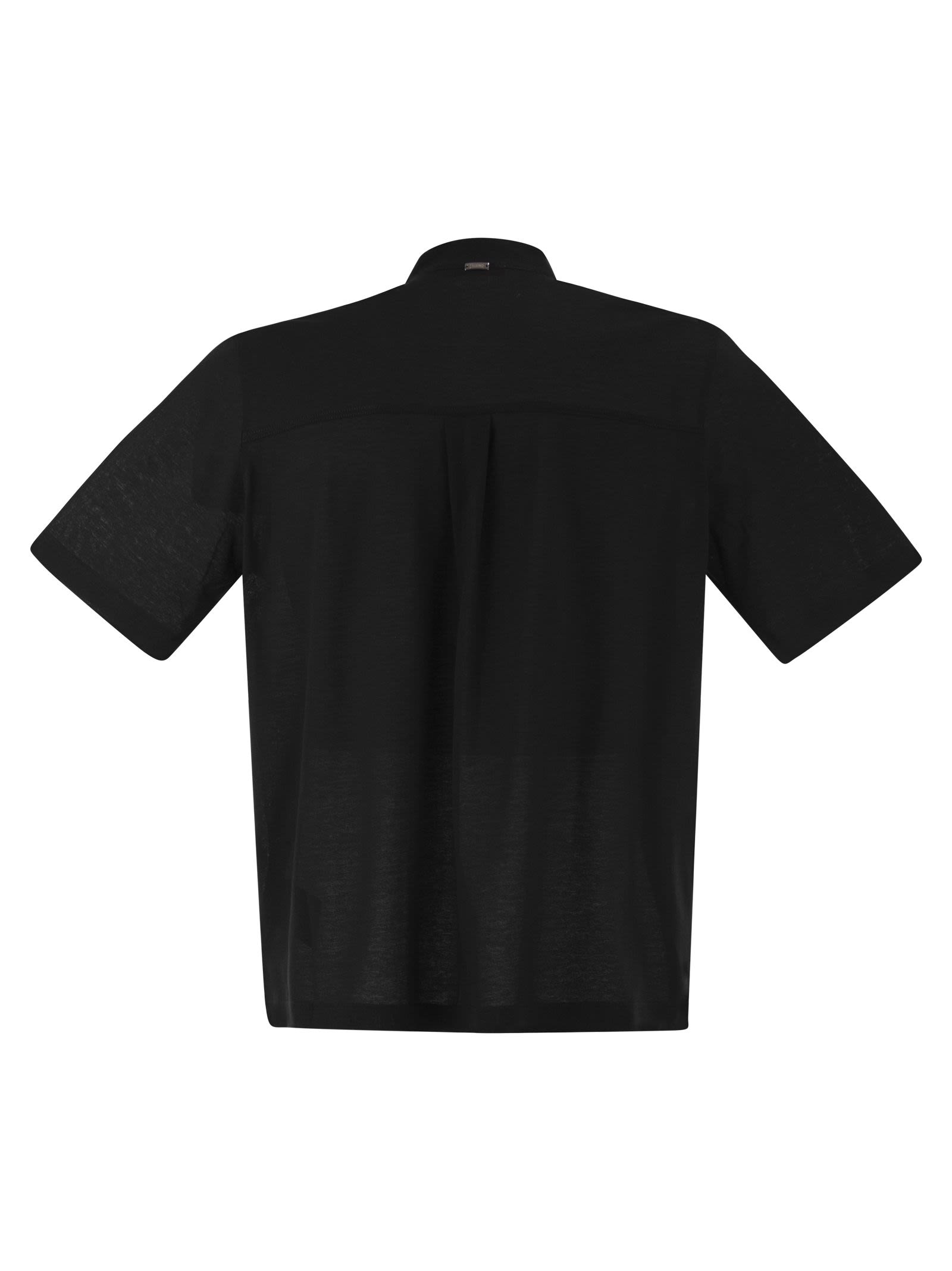 Herno Men Jersey Polo Shirt With Seraph Collar HERNO