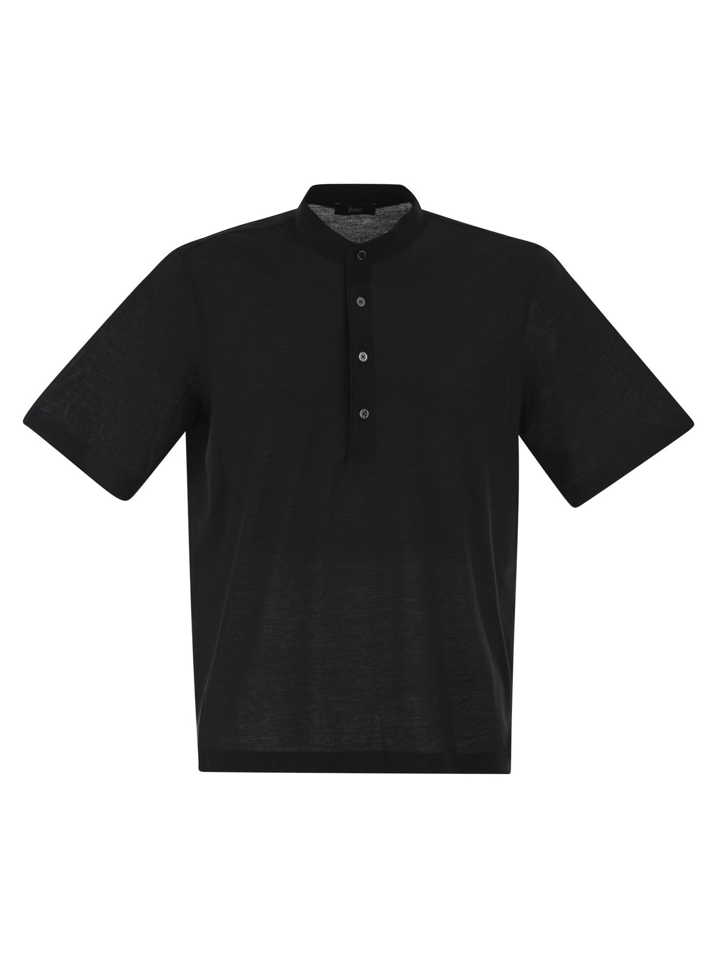 Herno Men Jersey Polo Shirt With Seraph Collar HERNO