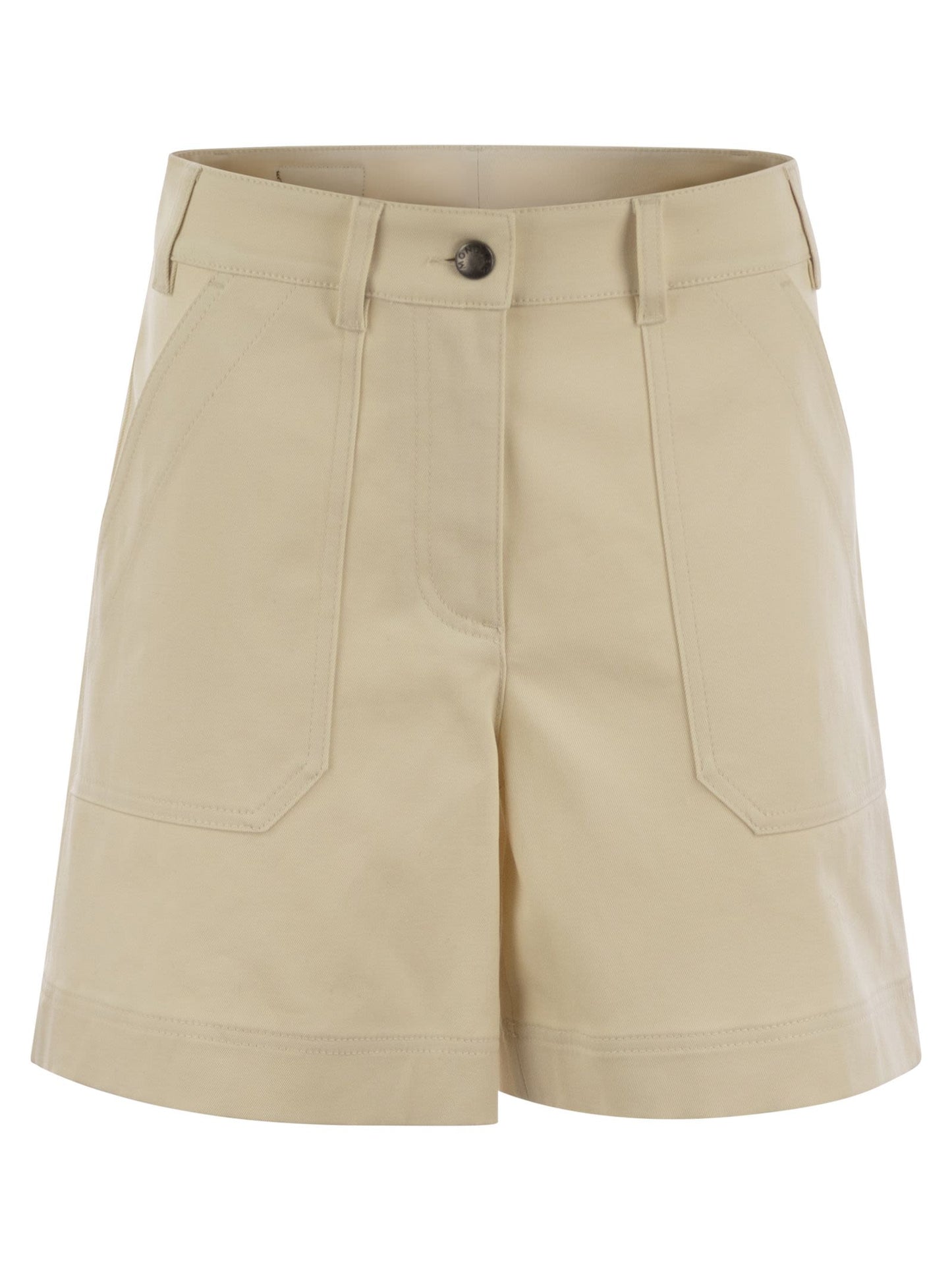 Moncler Women Cotton Gabardine Shorts MONCLER