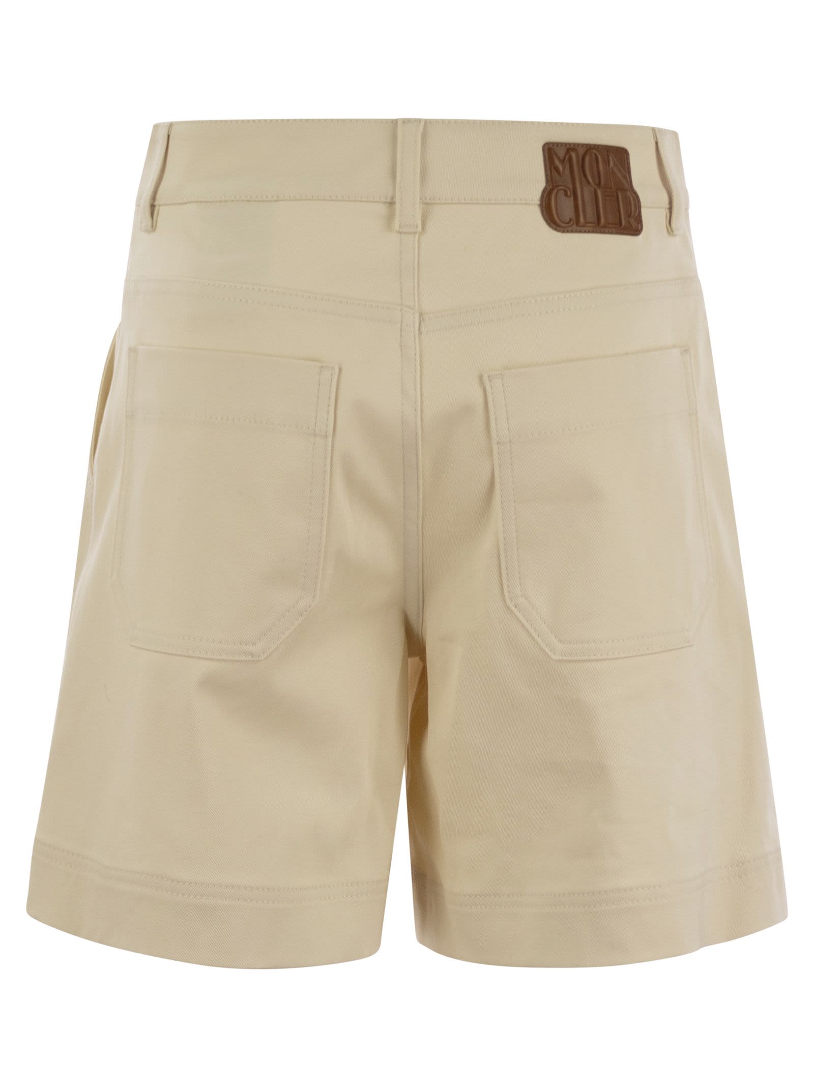 Moncler Women Cotton Gabardine Shorts MONCLER