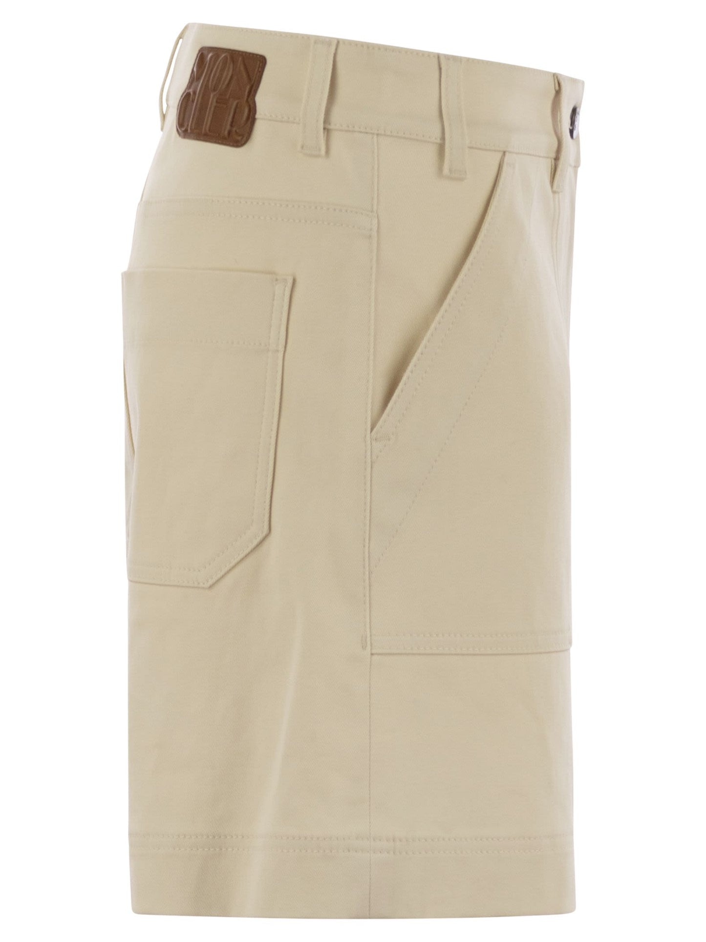 Moncler Women Cotton Gabardine Shorts MONCLER