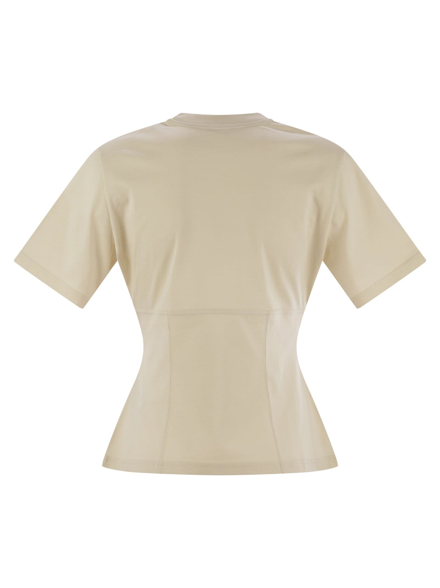 Moncler Women Cotton T-Shirt With Handmade Beads MONCLER