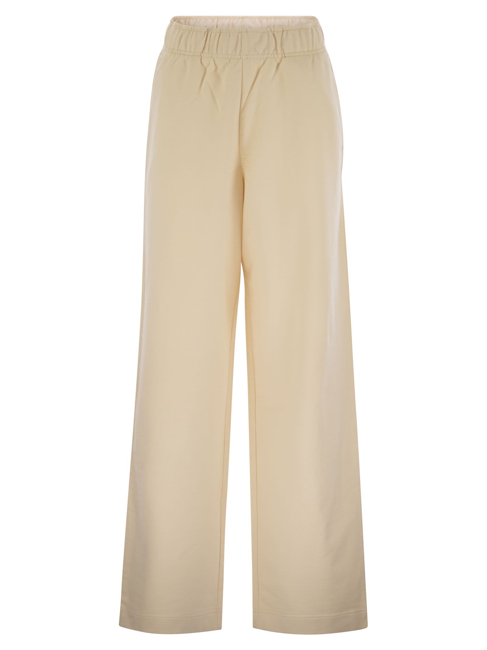 Moncler Women Wide-Leg Cotton Sport Pants MONCLER