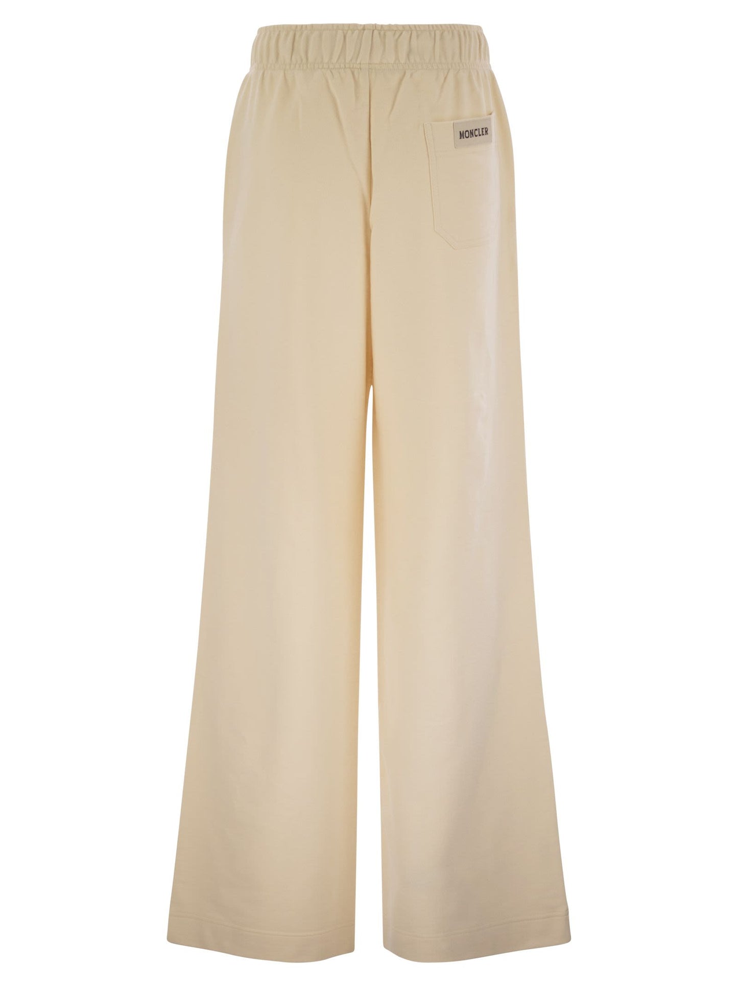 Moncler Women Wide-Leg Cotton Sport Pants MONCLER