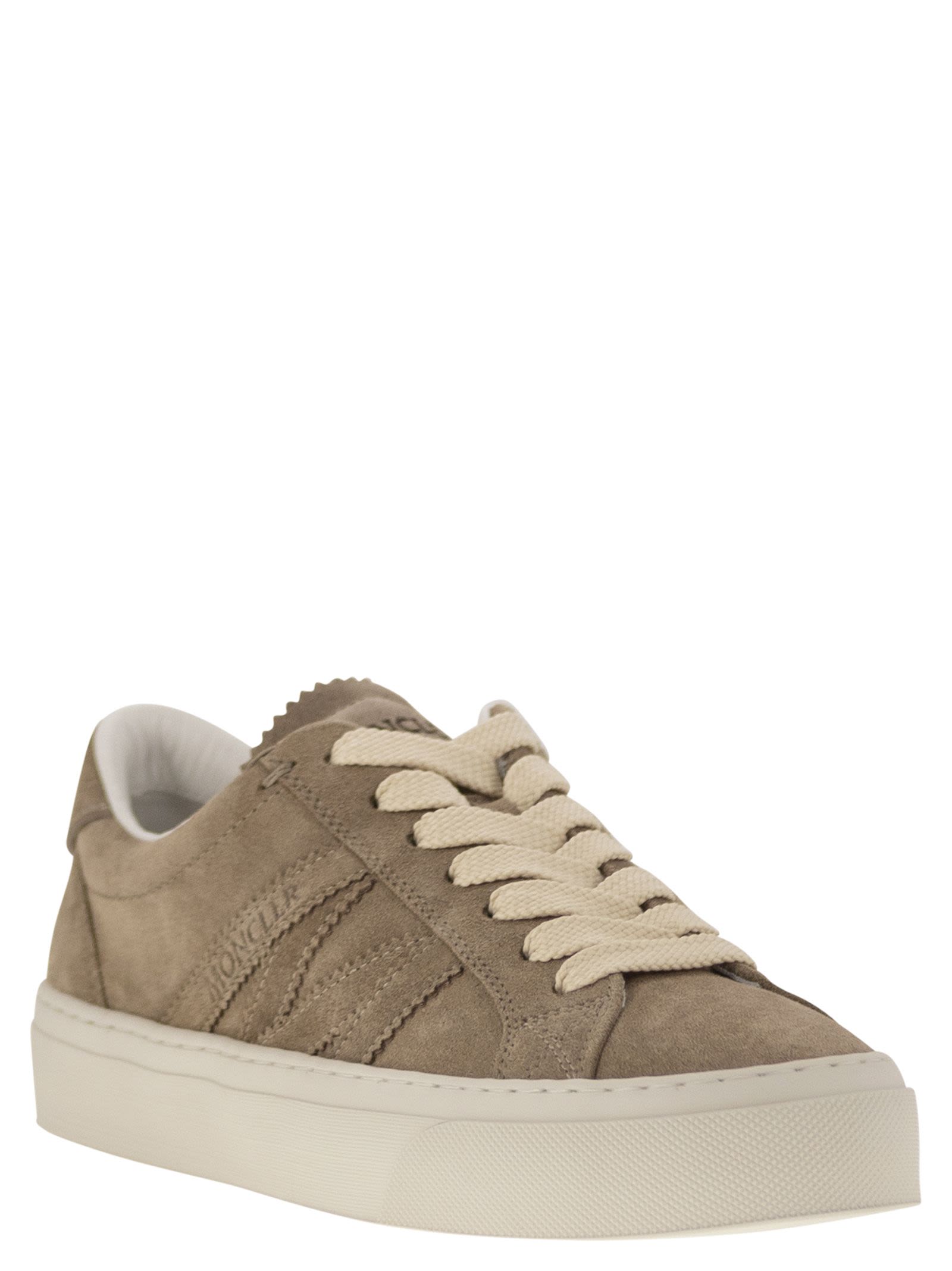Moncler Women Monaco2 - Suede Sneakers MONCLER