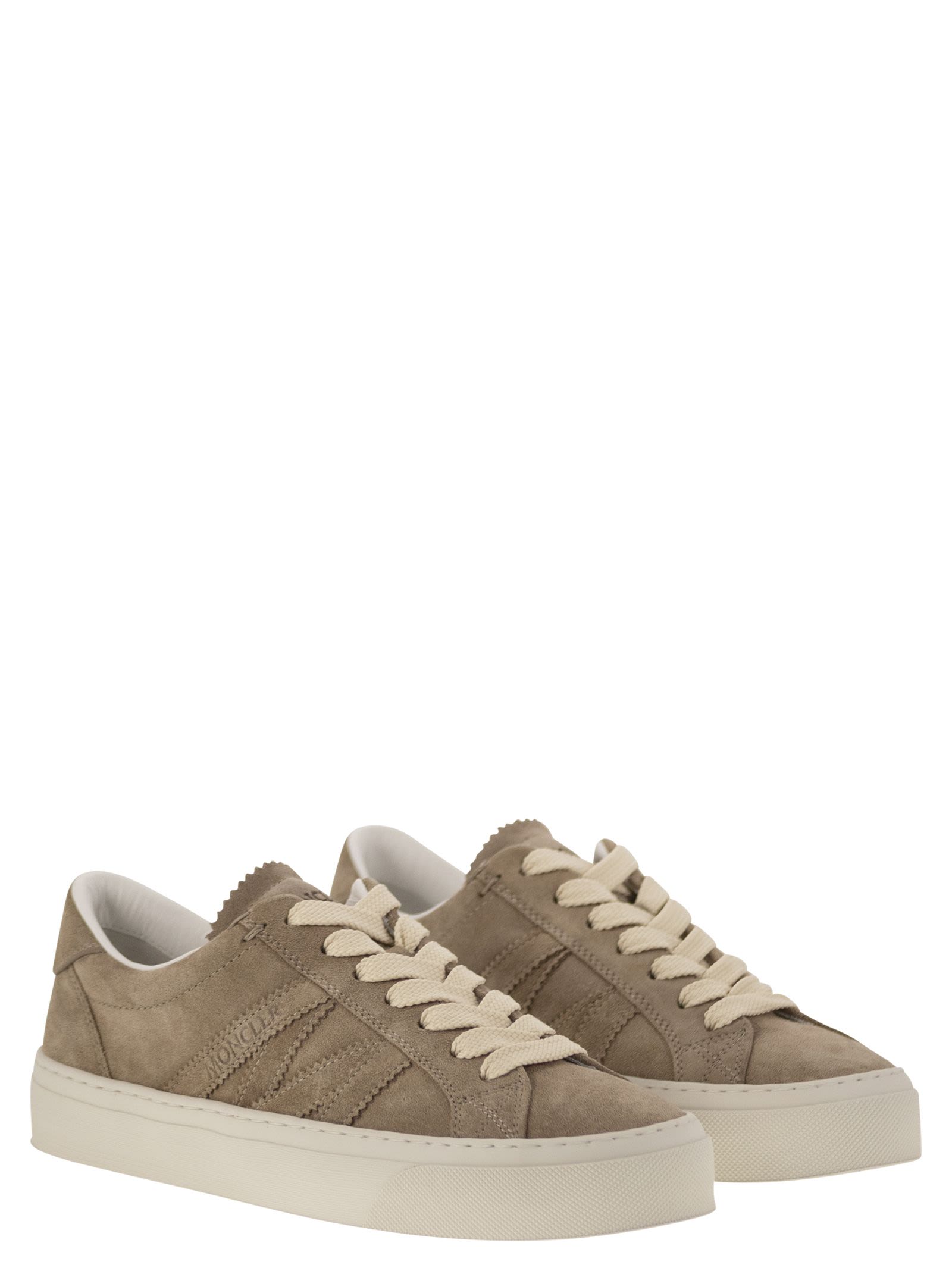 Moncler Women Monaco2 - Suede Sneakers MONCLER