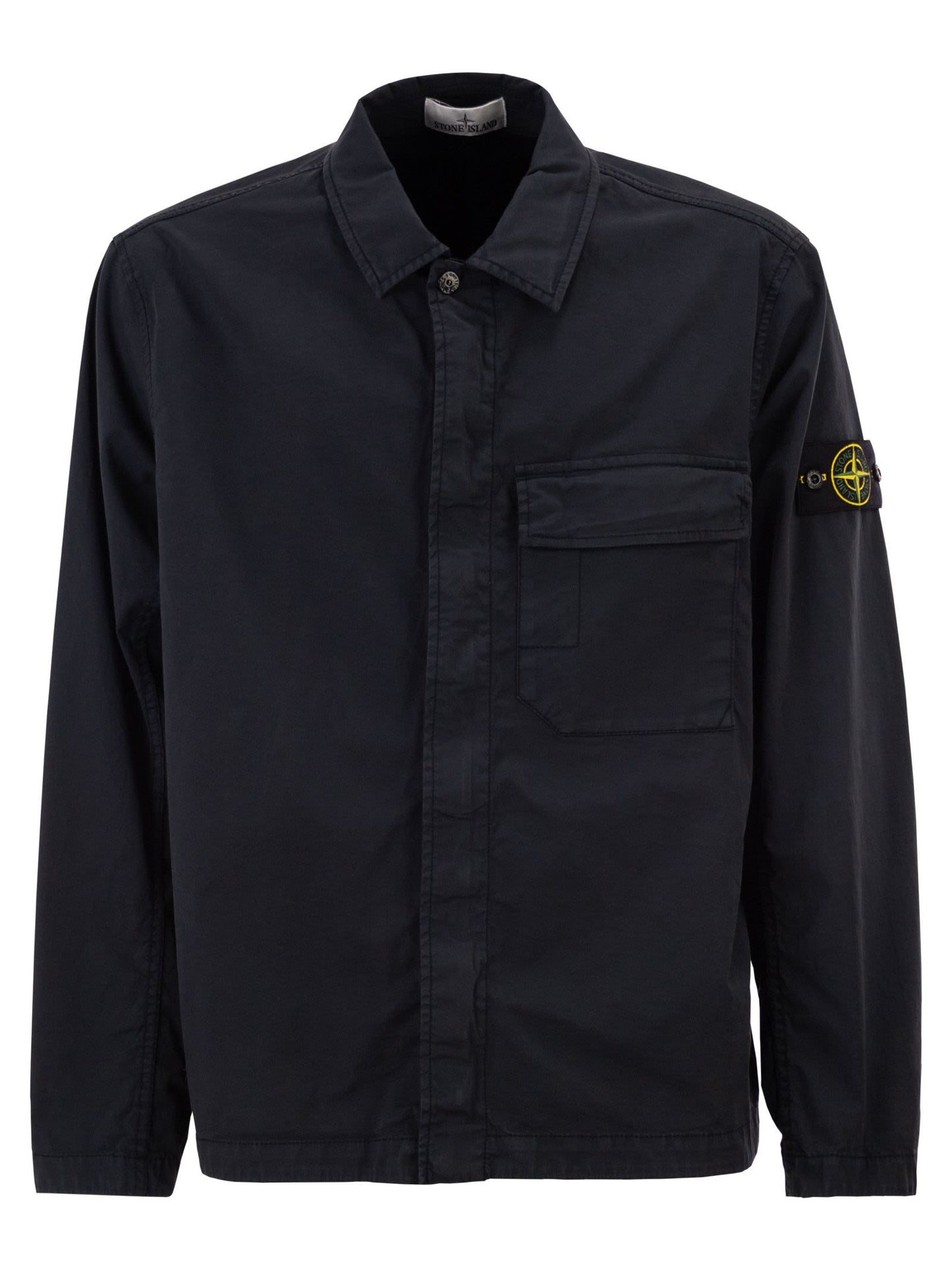 Stone Island Men Regular Fit Overshirt With Concealed Zip STONE ISLAND