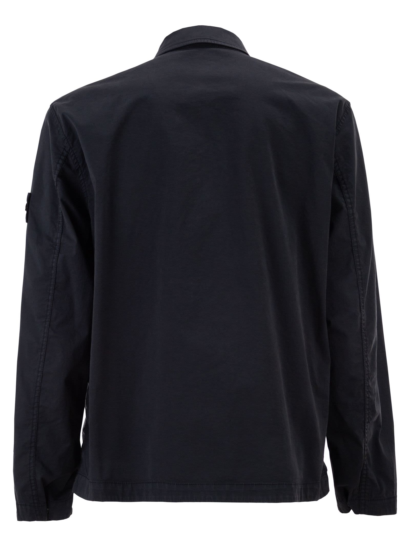Stone Island Men Regular Fit Overshirt With Concealed Zip STONE ISLAND
