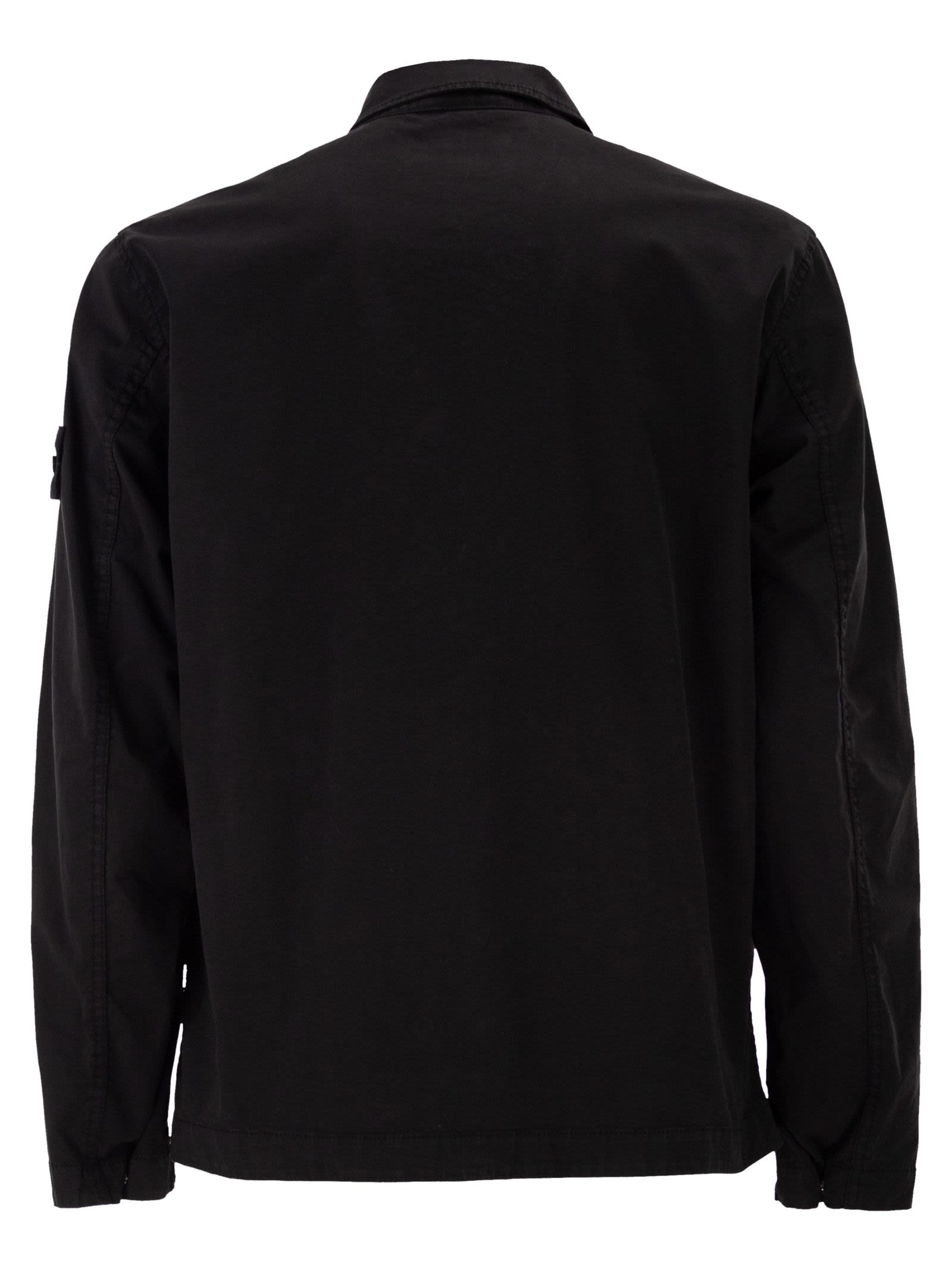 Stone Island Men Regular Fit Overshirt With Concealed Zip STONE ISLAND