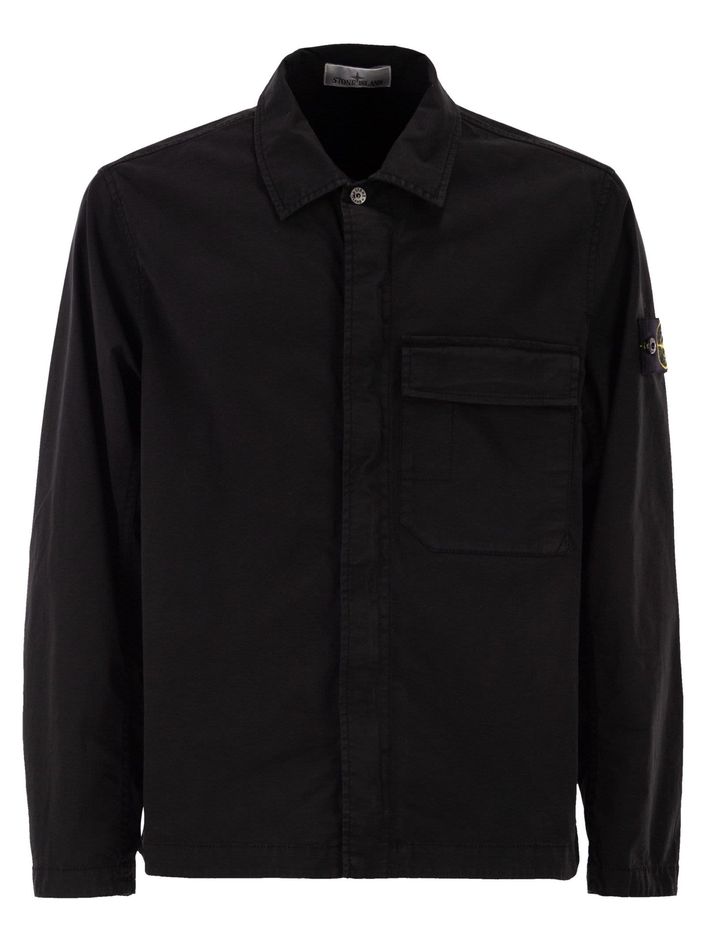 Stone Island Men Regular Fit Overshirt With Concealed Zip STONE ISLAND