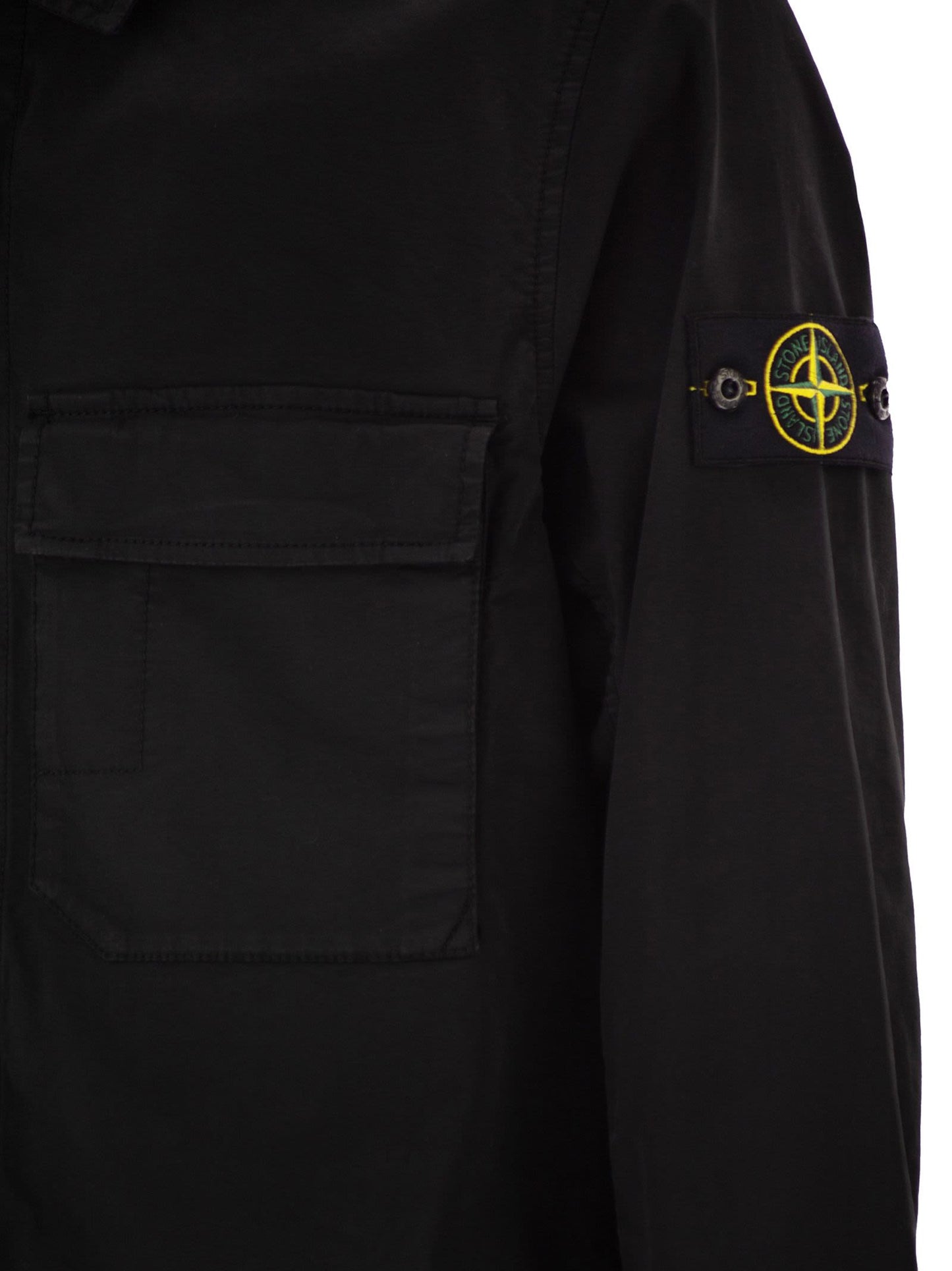 Stone Island Men Regular Fit Overshirt With Concealed Zip STONE ISLAND