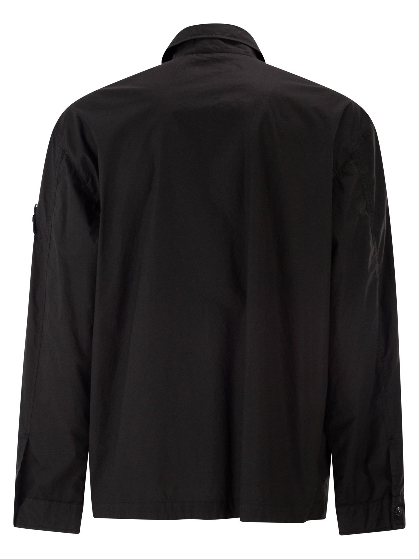 Stone Island Men Comfort Fit Overshirt With Press Studs STONE ISLAND