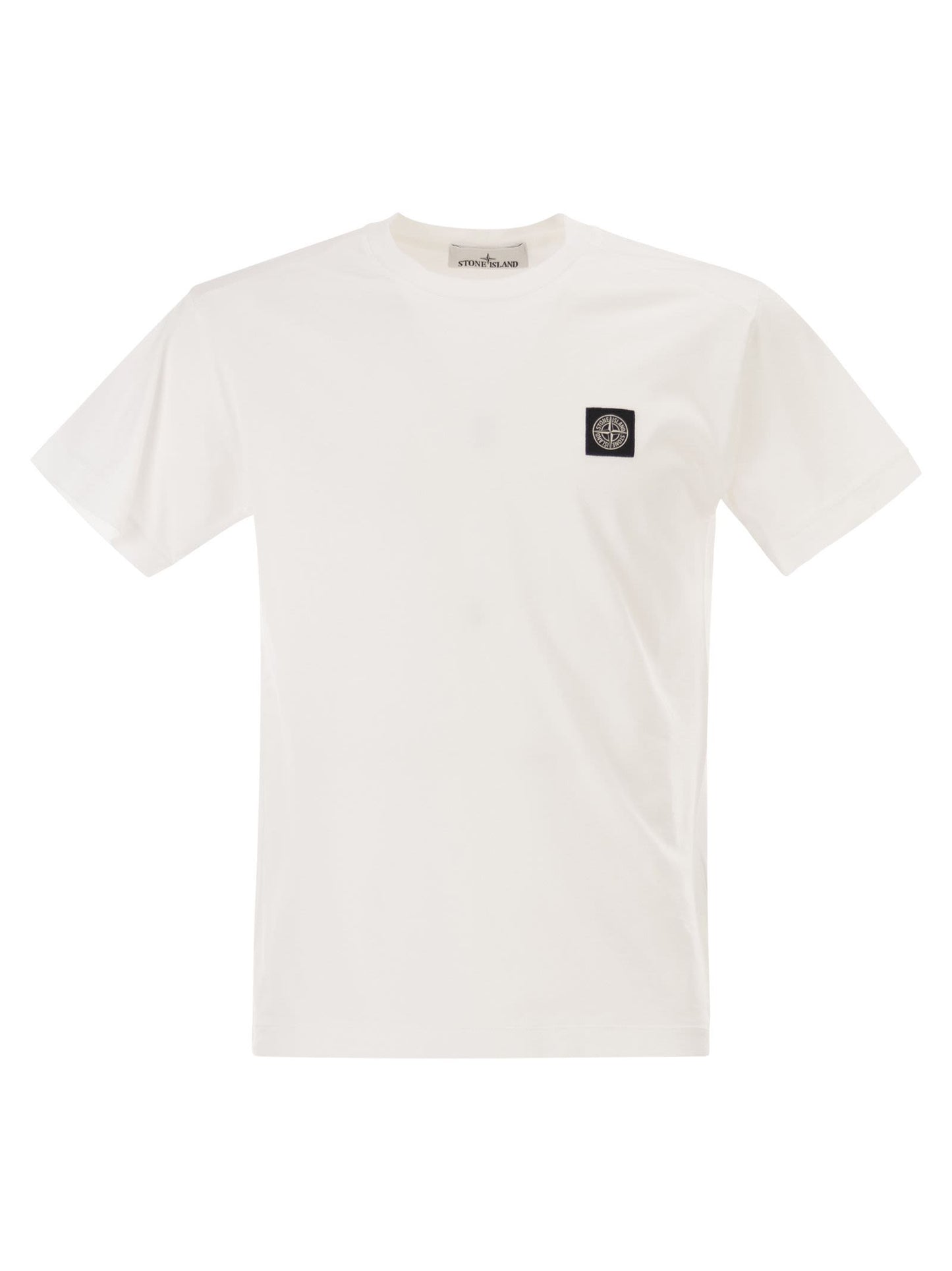 Stone Island Men Slim Fit T-Shirt With Compass Patch STONE ISLAND