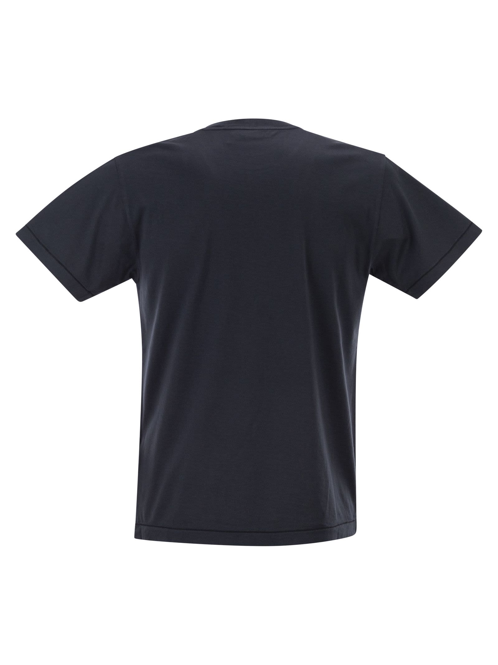 Stone Island Men Slim Fit T-Shirt With Compass Patch STONE ISLAND