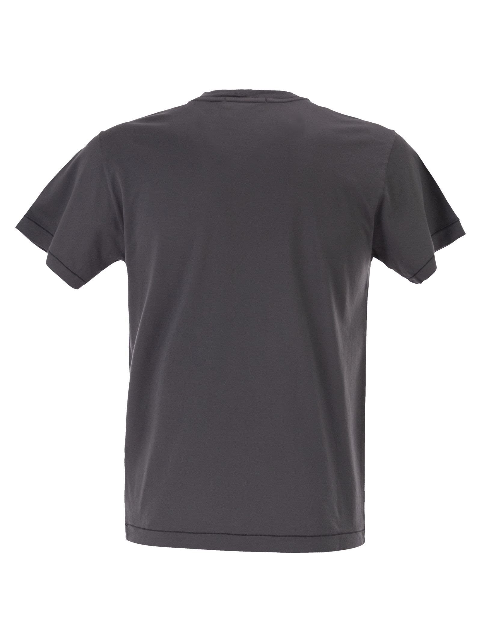 Stone Island Men Slim Fit T-Shirt With Compass Patch STONE ISLAND