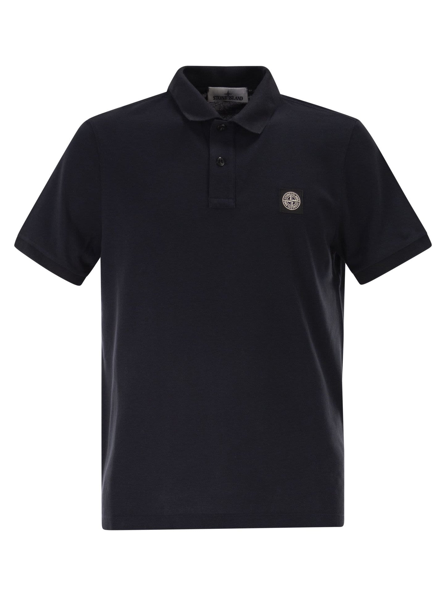 Stone Island Men Regular Fit Short-Sleeved Polo Shirt With Compass Patch STONE ISLAND