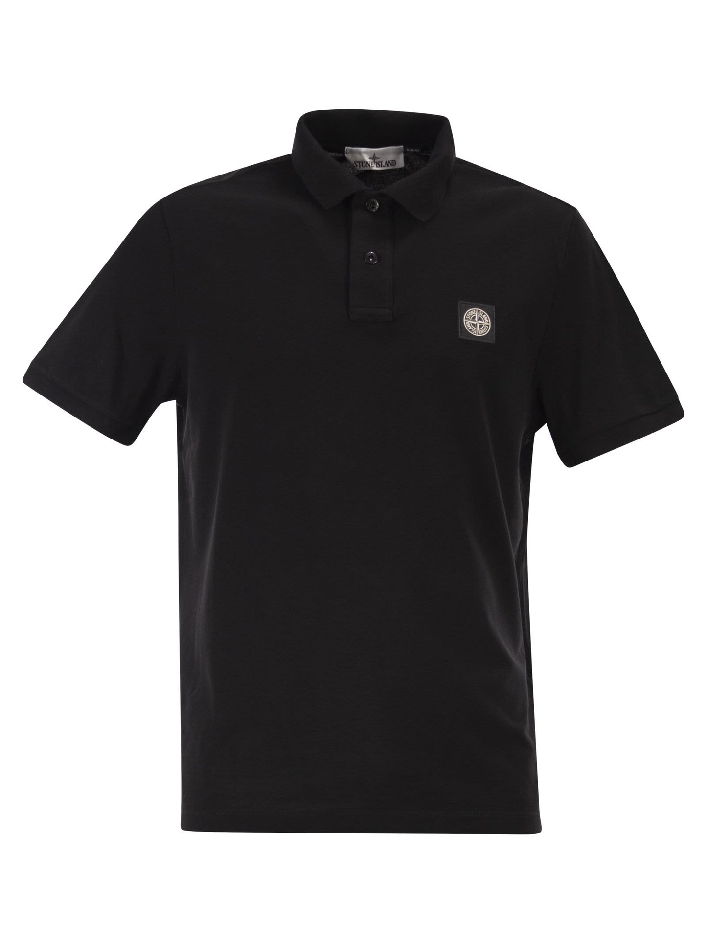 Stone Island Men Regular Fit Short-Sleeved Polo Shirt With Compass Patch STONE ISLAND