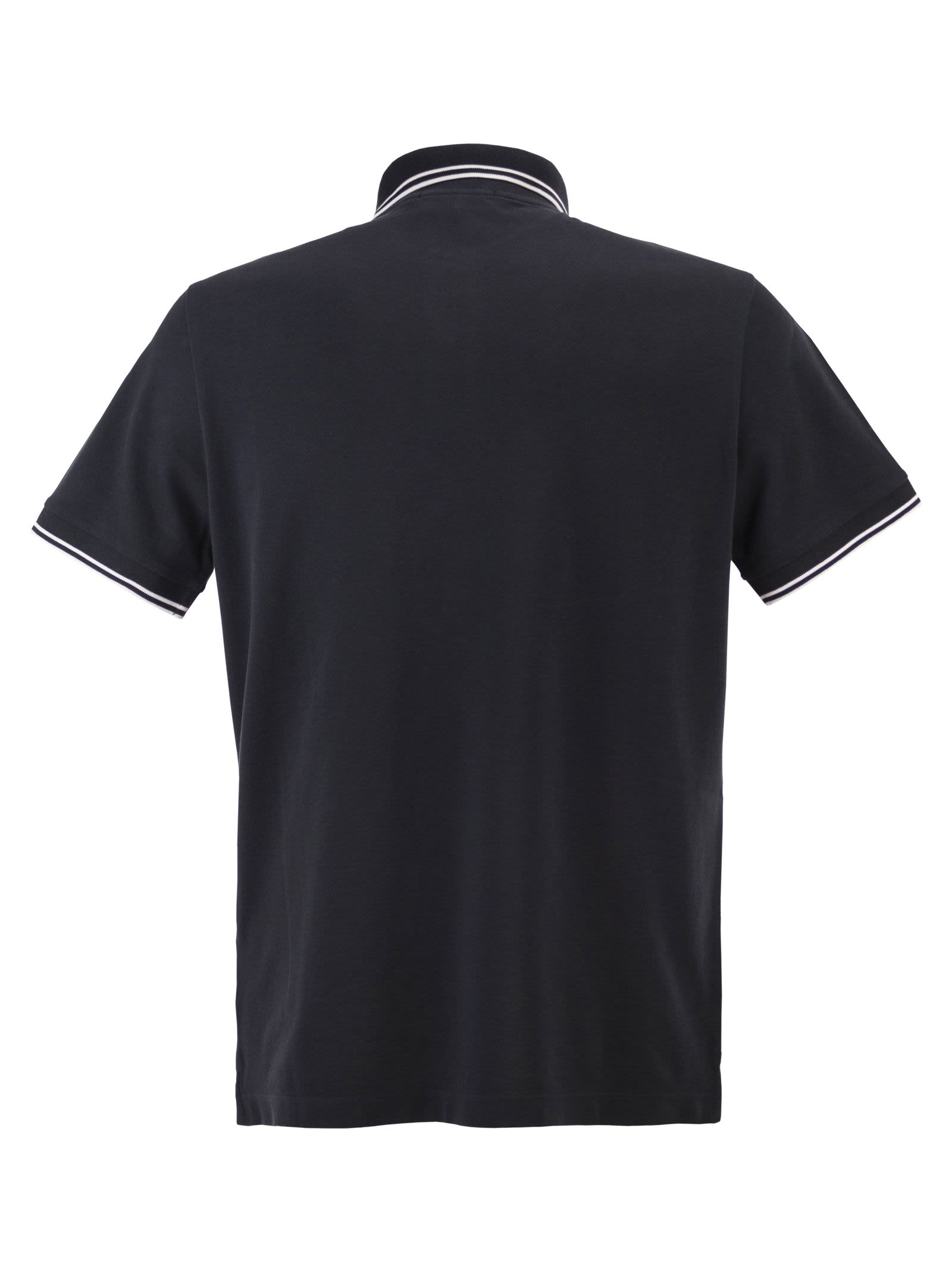 Stone Island Men Slim Fit Short Sleeve Polo Shirt With Compass Patch STONE ISLAND