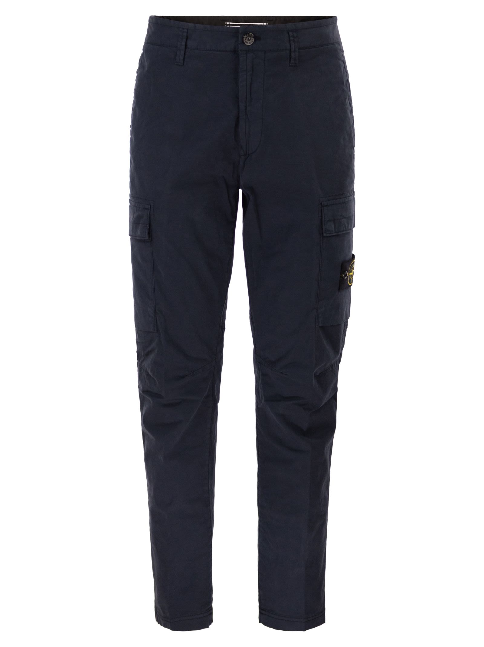 Stone Island Men Regular Tapered Fit Cargo Trousers STONE ISLAND