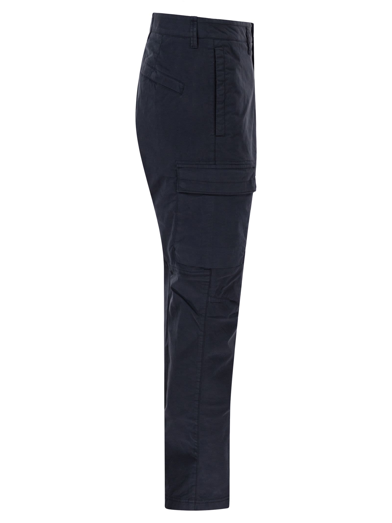 Stone Island Men Regular Tapered Fit Cargo Trousers STONE ISLAND