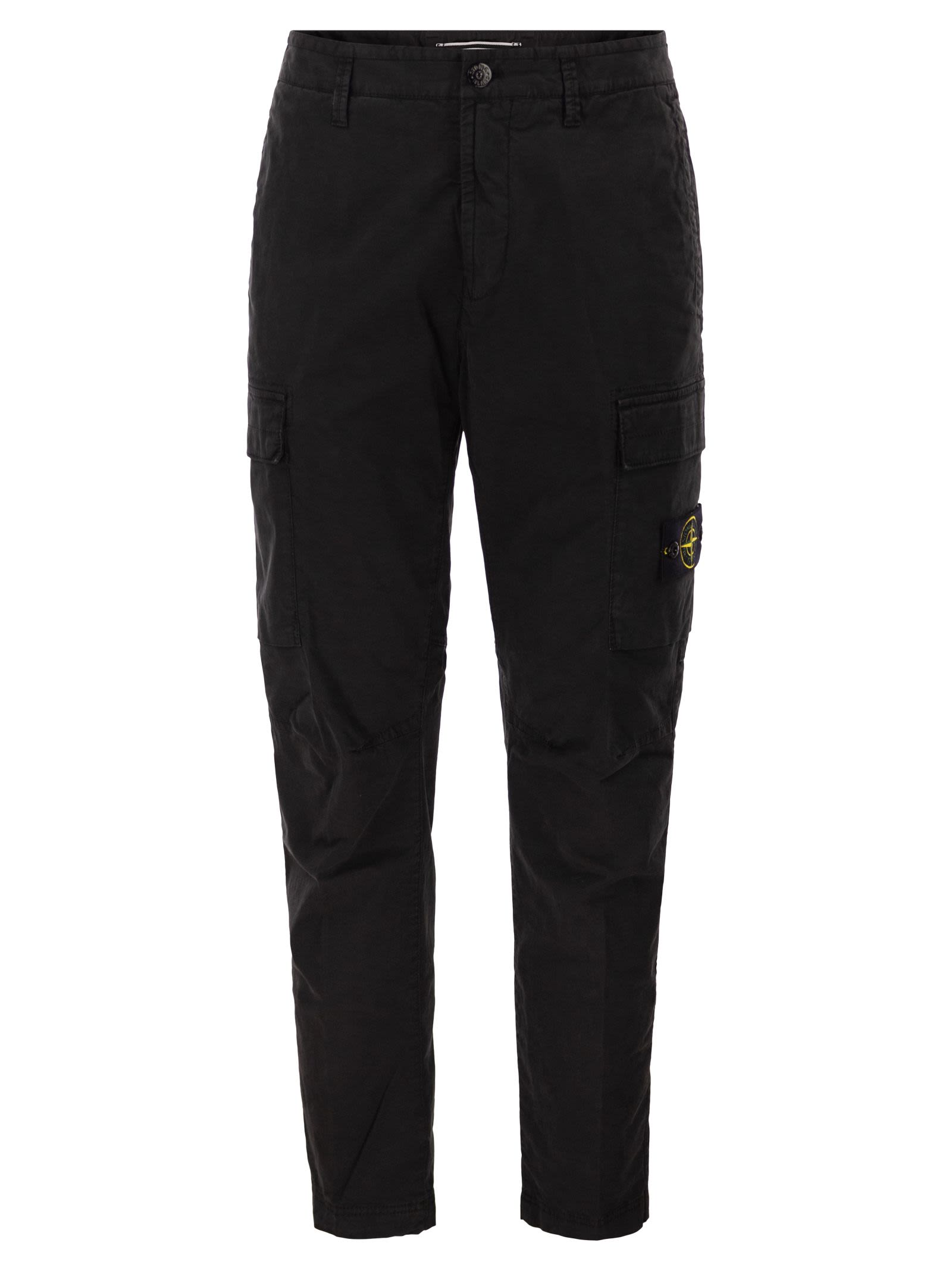 Stone Island Men Regular Tapered Fit Cargo Trousers STONE ISLAND