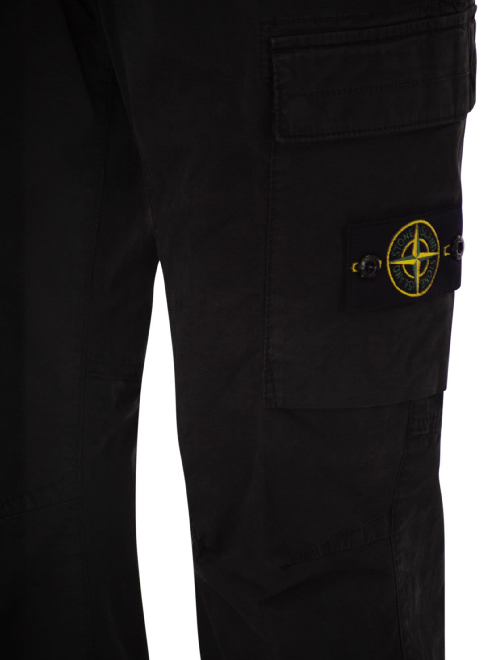 Stone Island Men Regular Tapered Fit Cargo Trousers STONE ISLAND