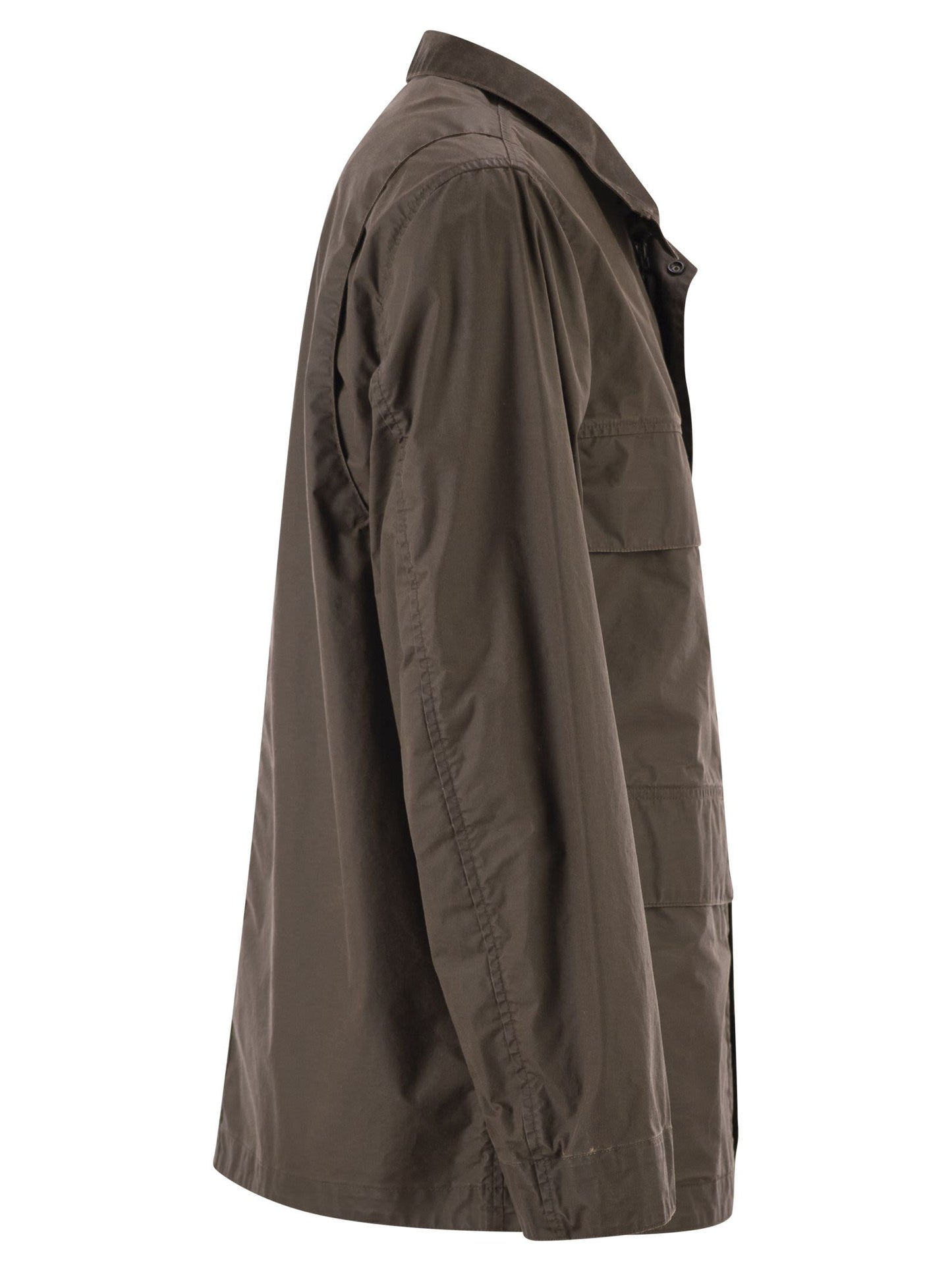 Stone Island Men Field Jacket With Pigmented Wax Coating STONE ISLAND