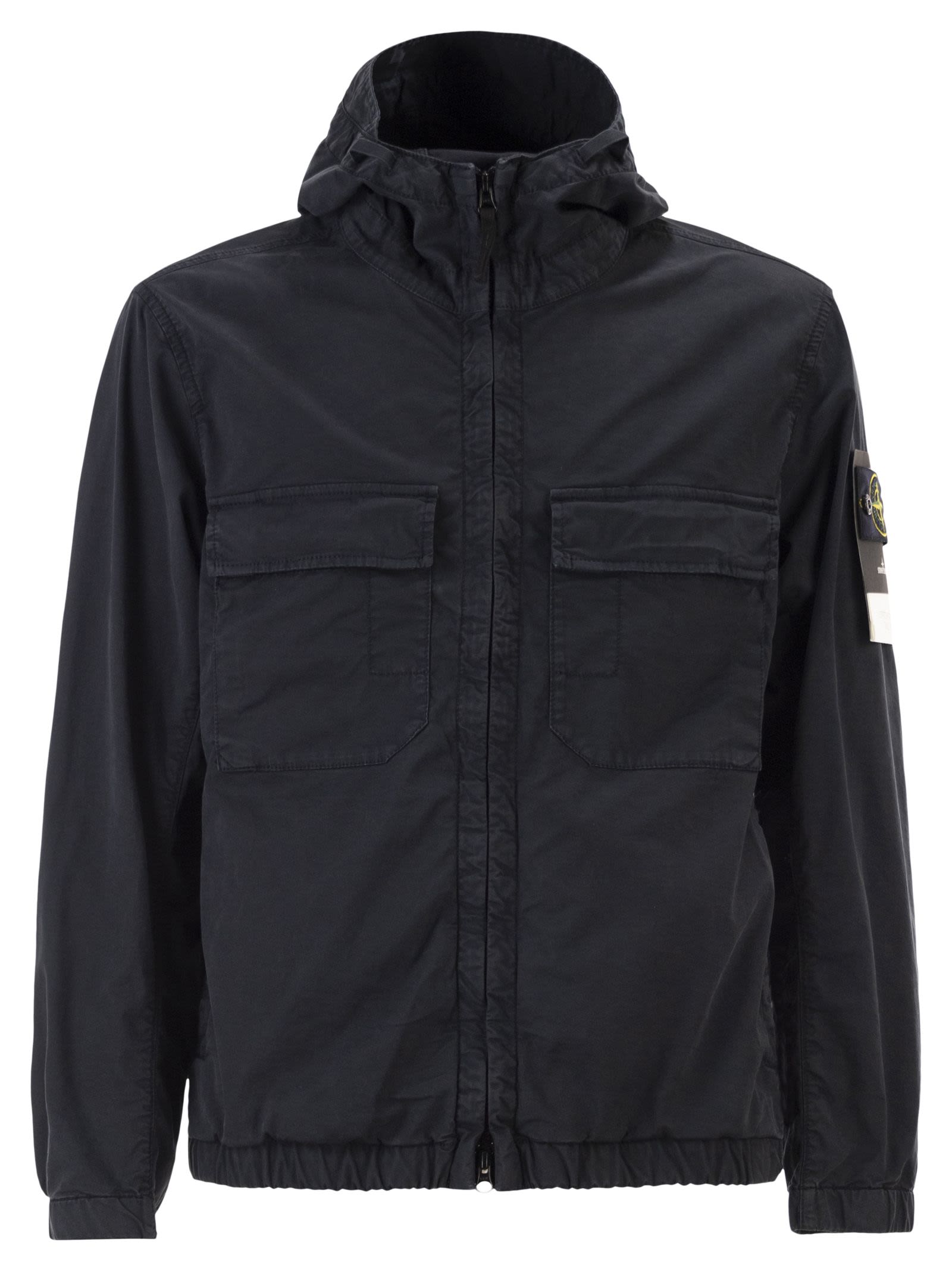 Stone Island Men Jacket With Hood And Drip Guard STONE ISLAND