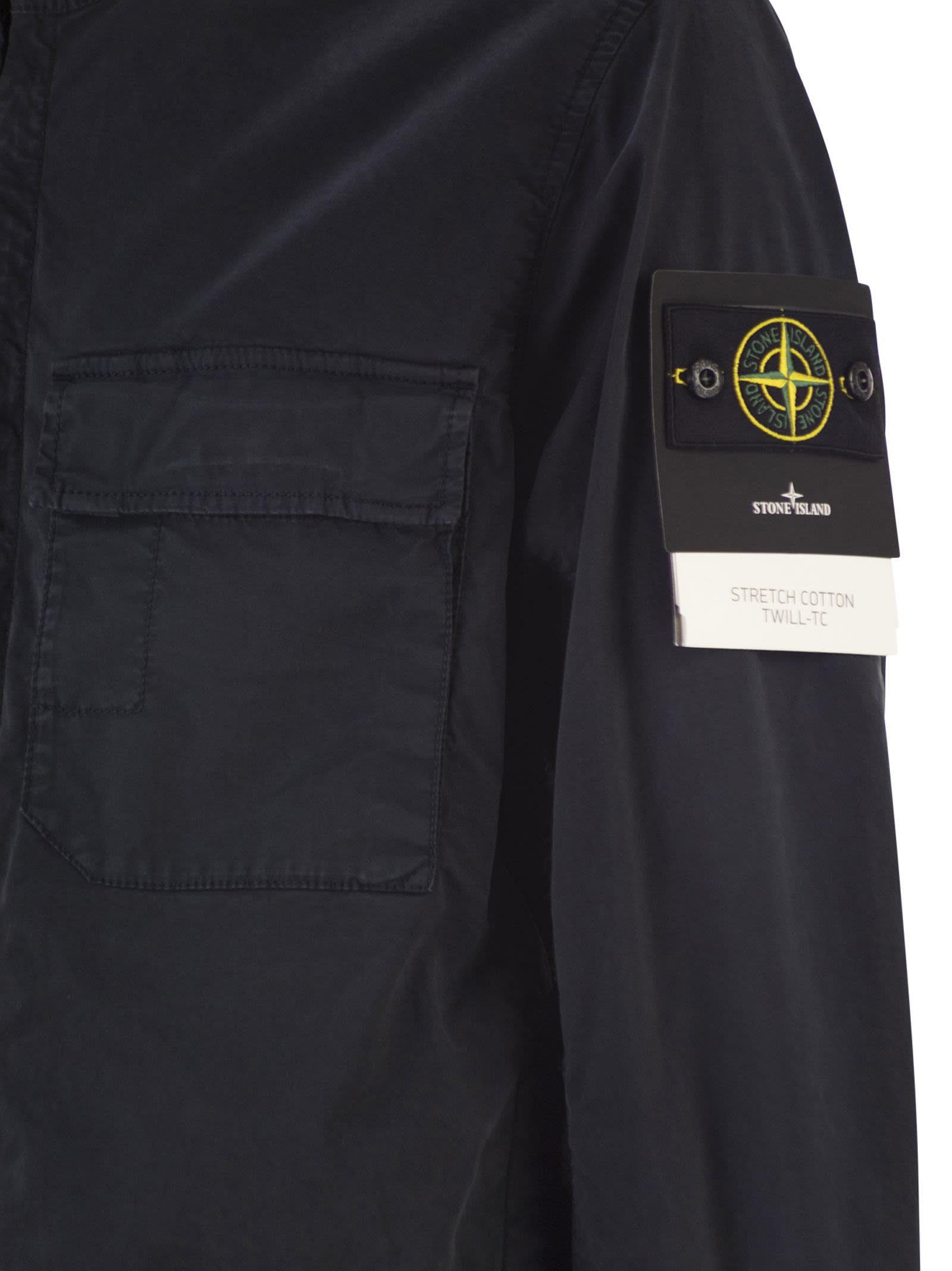 Stone Island Men Jacket With Hood And Drip Guard STONE ISLAND