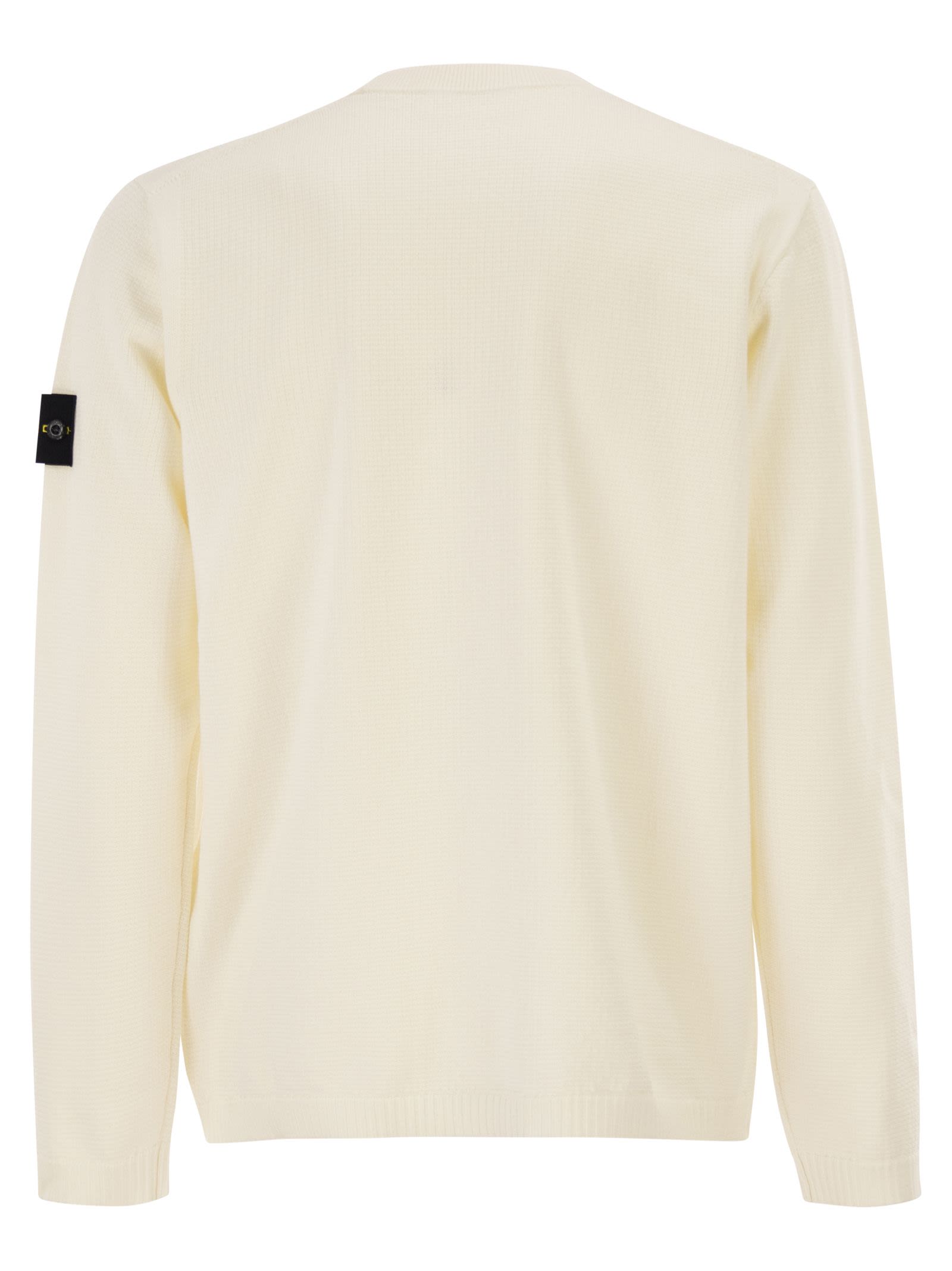 Stone Island Men Loose-Fitting Ribbed Crew Neck Jumper STONE ISLAND