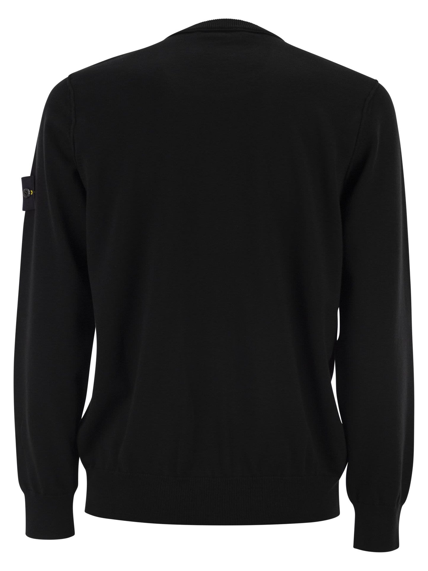 Stone Island Men Crew Neck Jumper With Small Lapel STONE ISLAND
