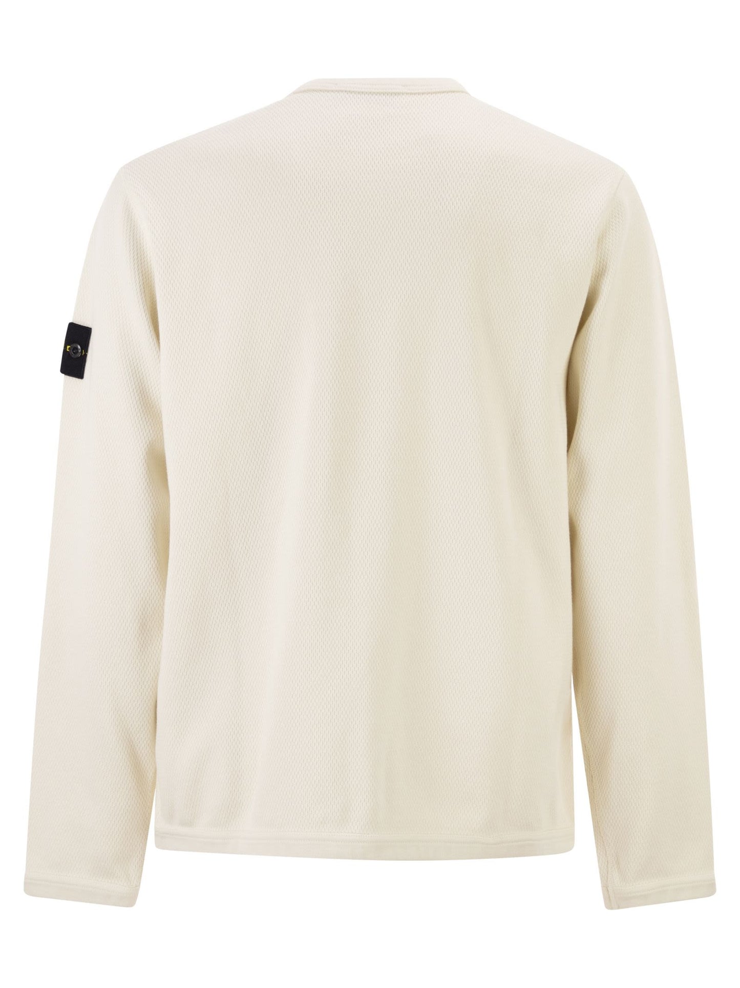 Stone Island Men Regular Fit Crew Neck Sweatshirt With Elasticated Edges STONE ISLAND
