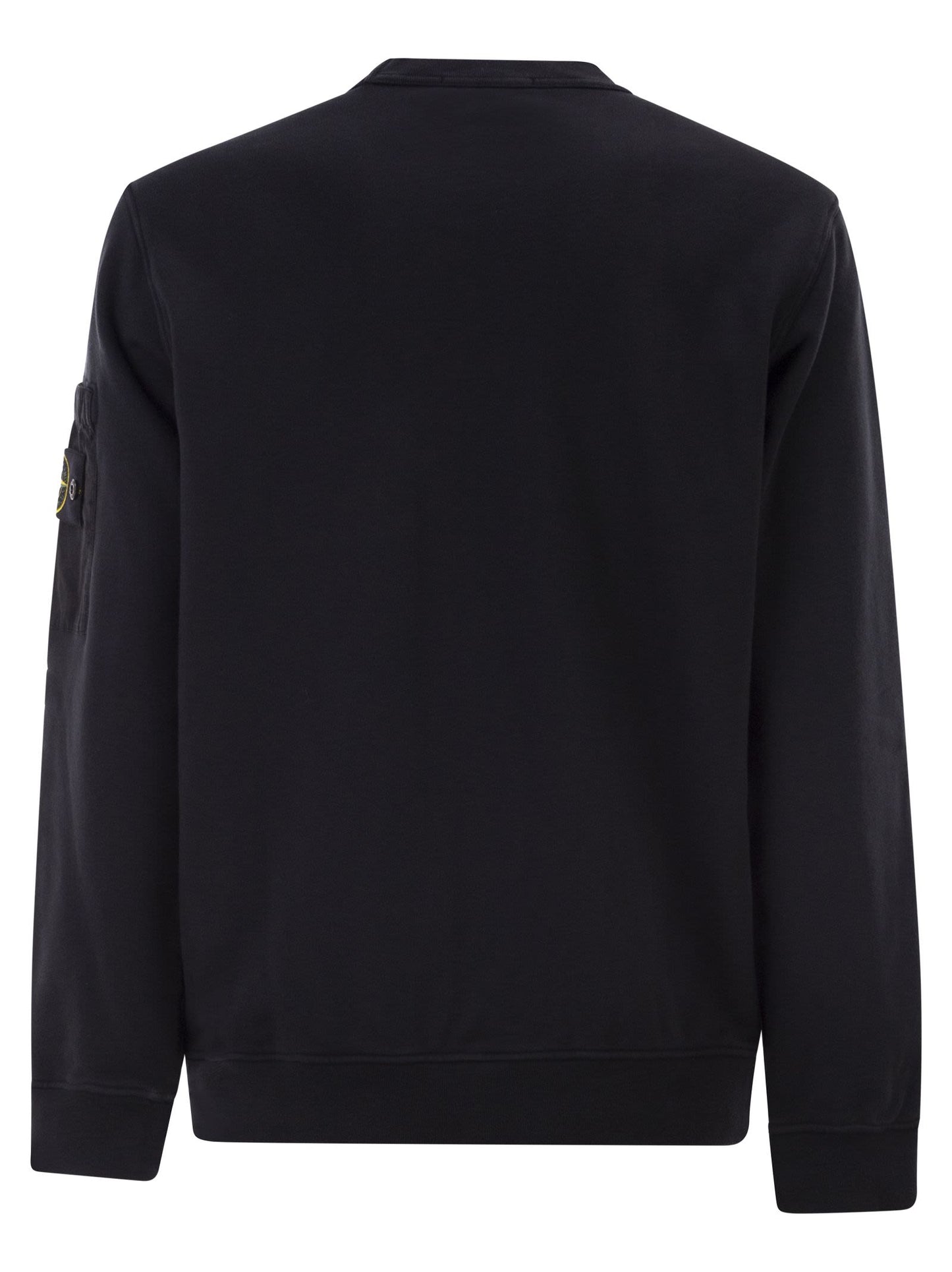 Stone Island Men Regular Fit Crew Neck Sweatshirt With Seasonal Pocket STONE ISLAND
